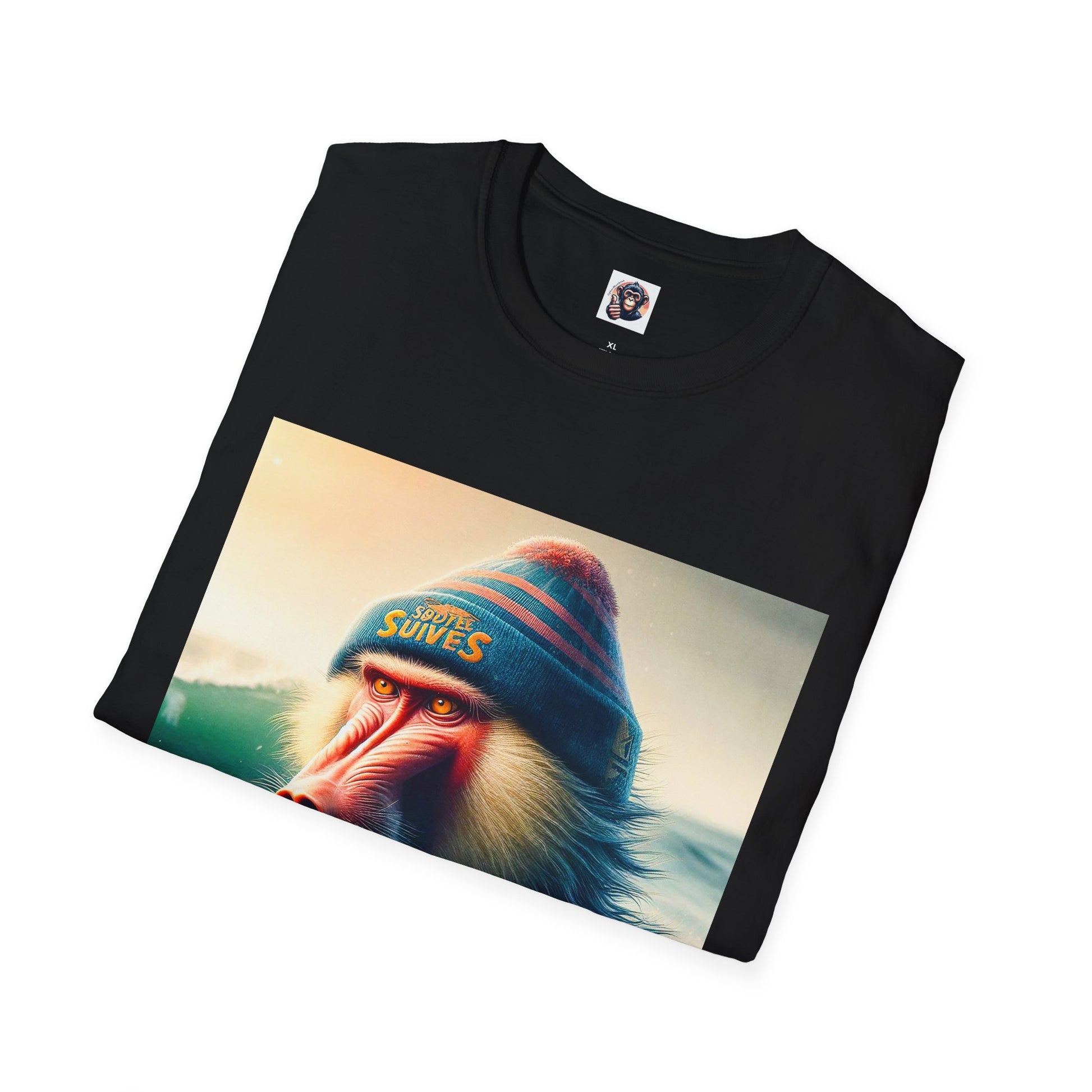 Baboon surfer T-Shirt Printify