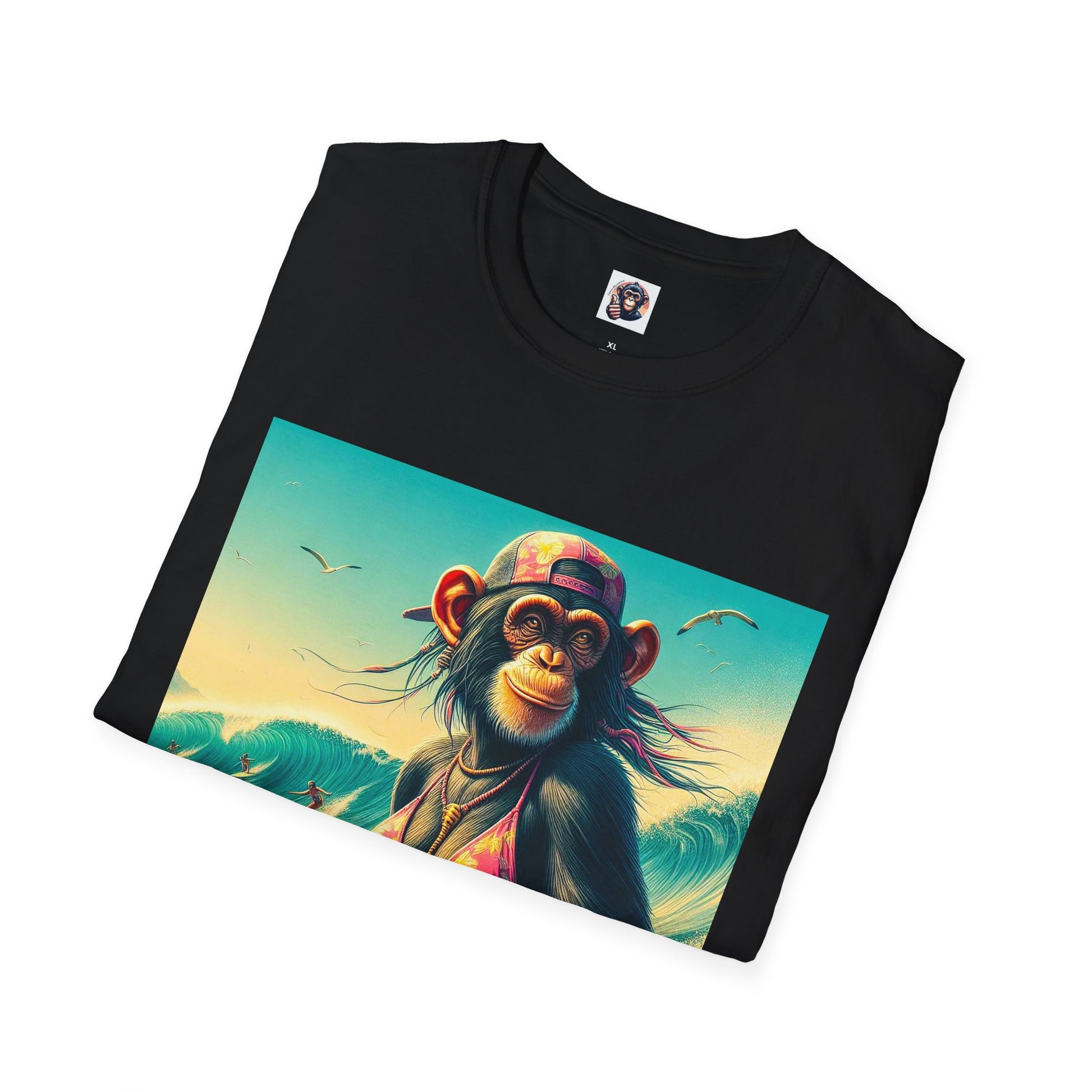 Chimp ocean babe T-Shirt Printify