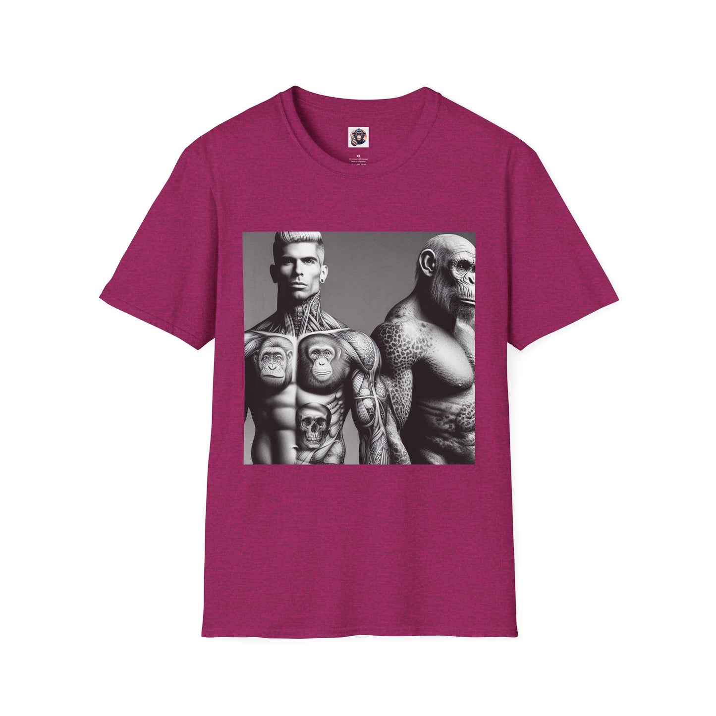 Homo Sapiens personal trainers T-Shirt Printify S Antique Heliconia