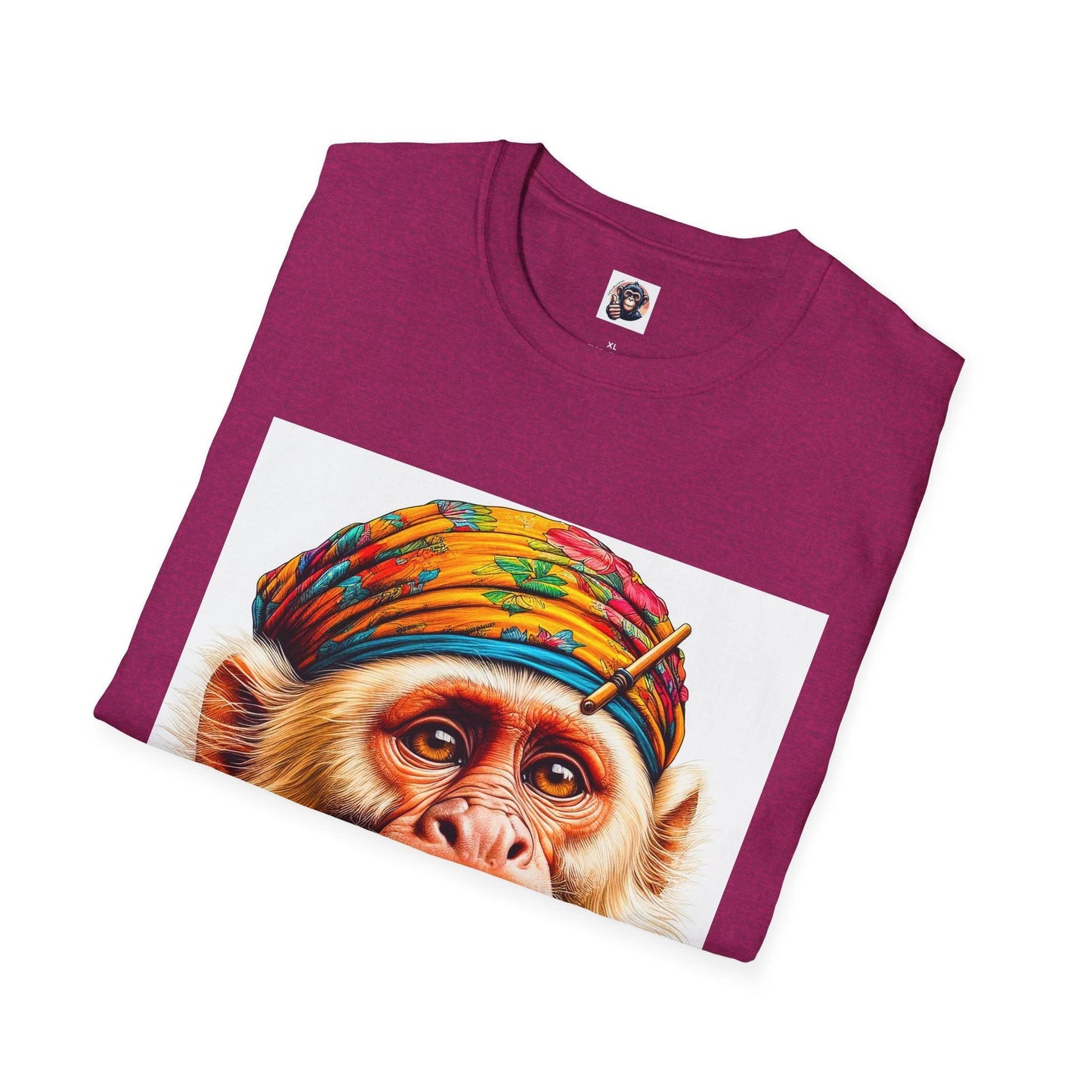 Capuchin Monkey Old Soul Graphic T Shirt Vintage 70s Style Cotton Crew Neck Unisex Tee by Printify