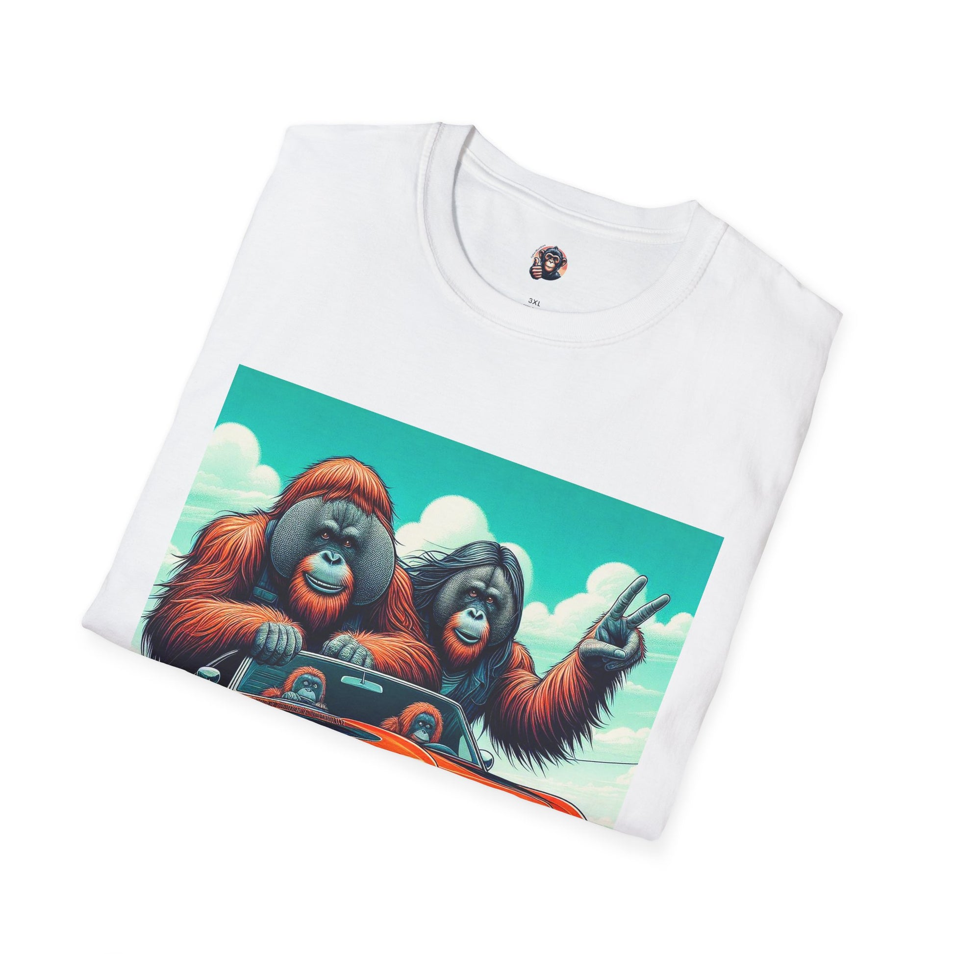 Wacky Orangutans crazy drivers T-Shirt Printify