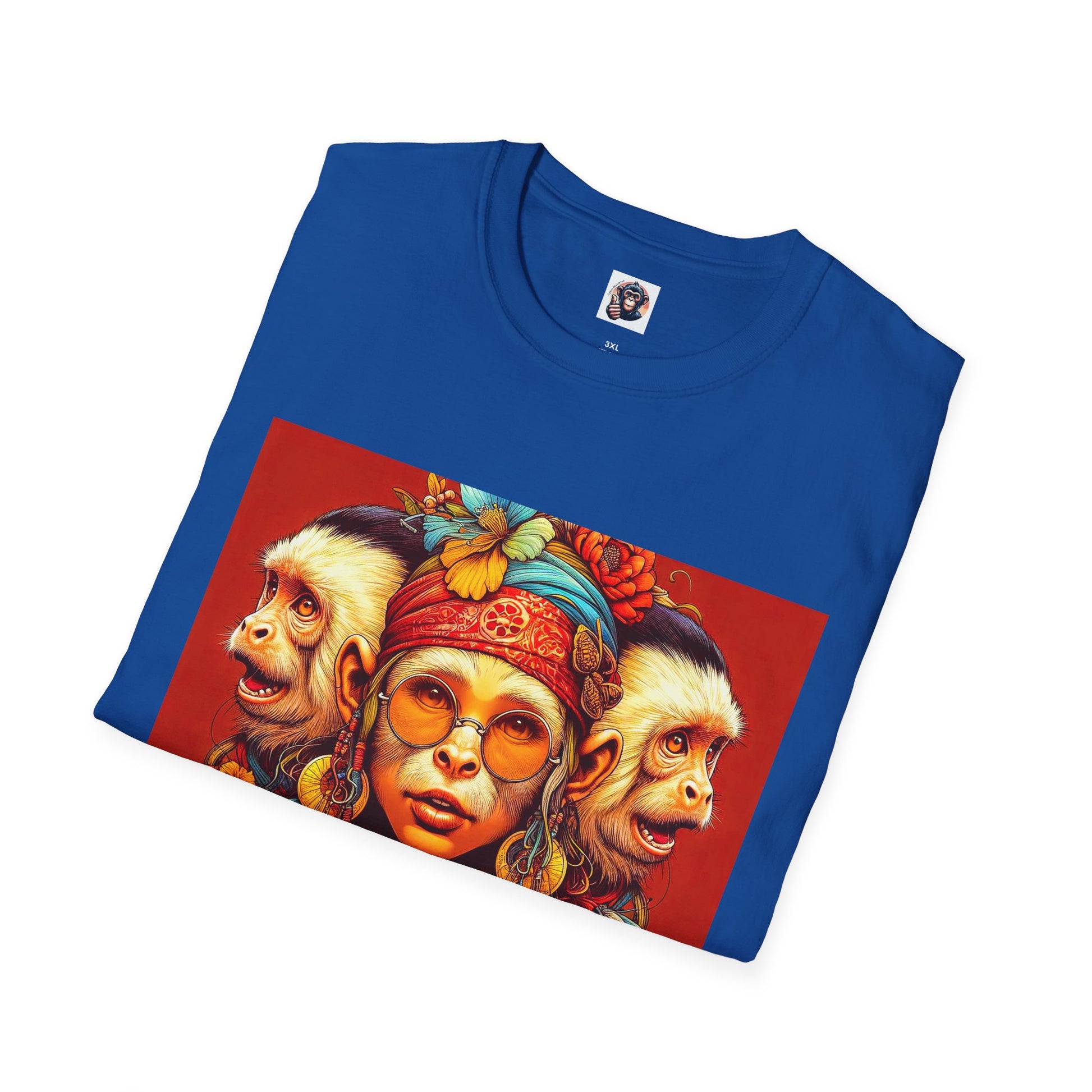 Capuchin Monkey 70s soul sister shirt T-Shirt Printify