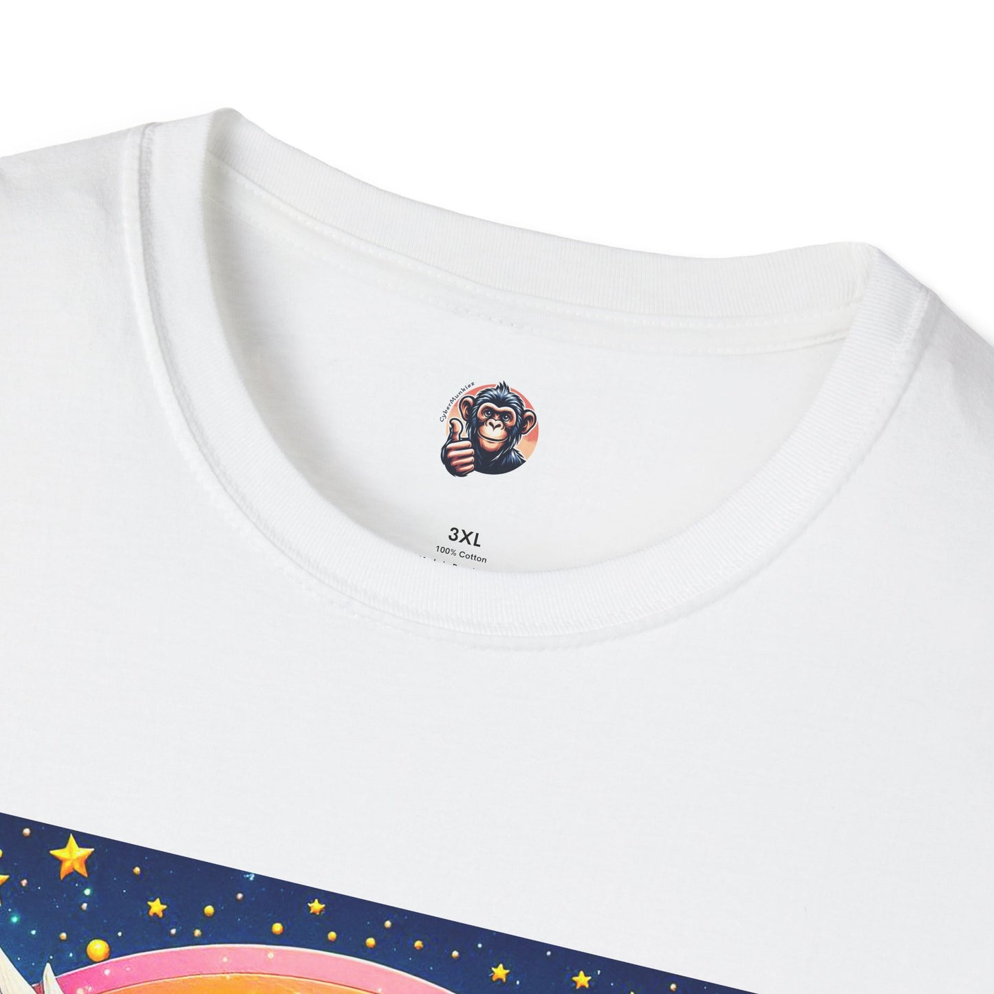 Bonobo harp player T-Shirt Printify