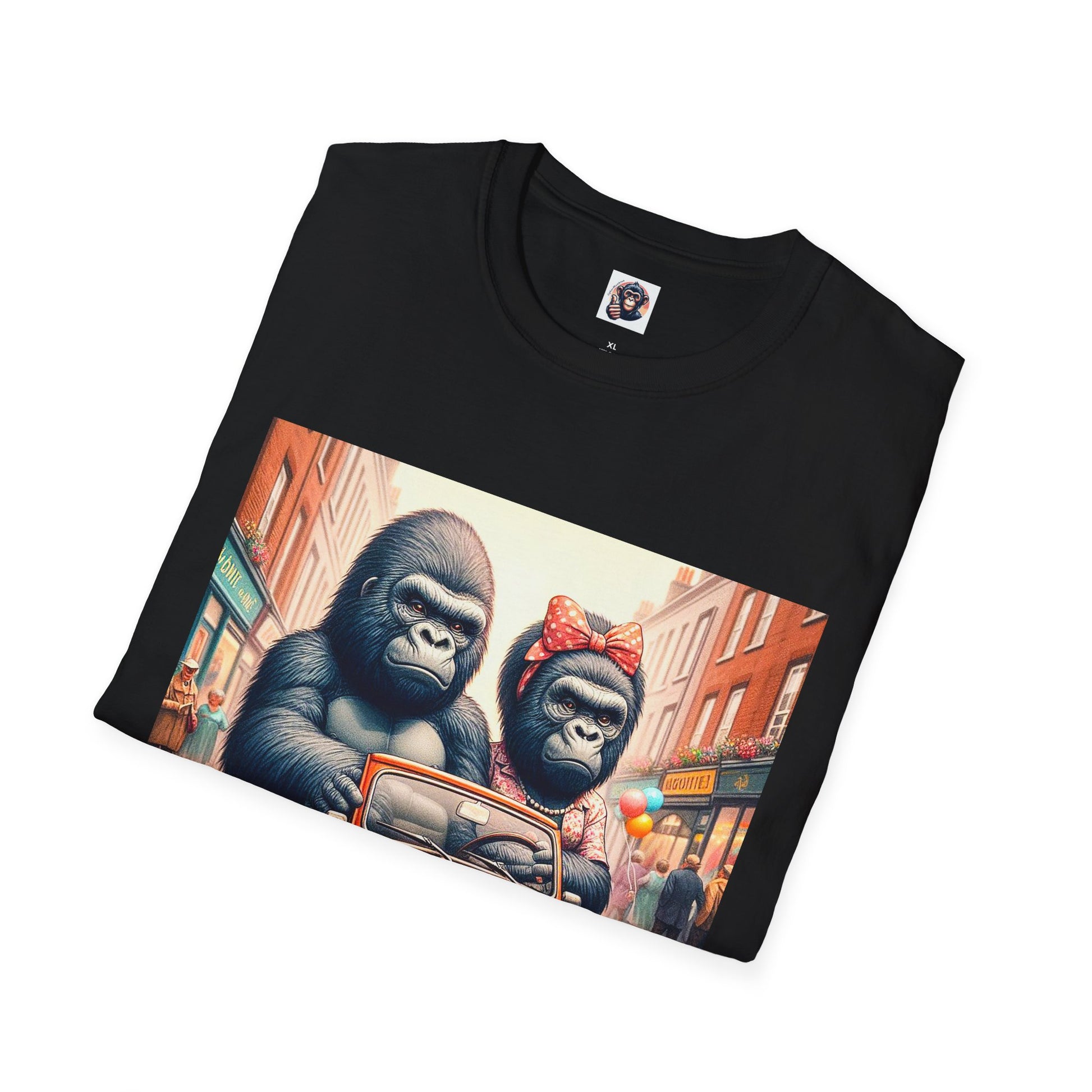 Wacky Gorilla angry drivers T-Shirt Printify