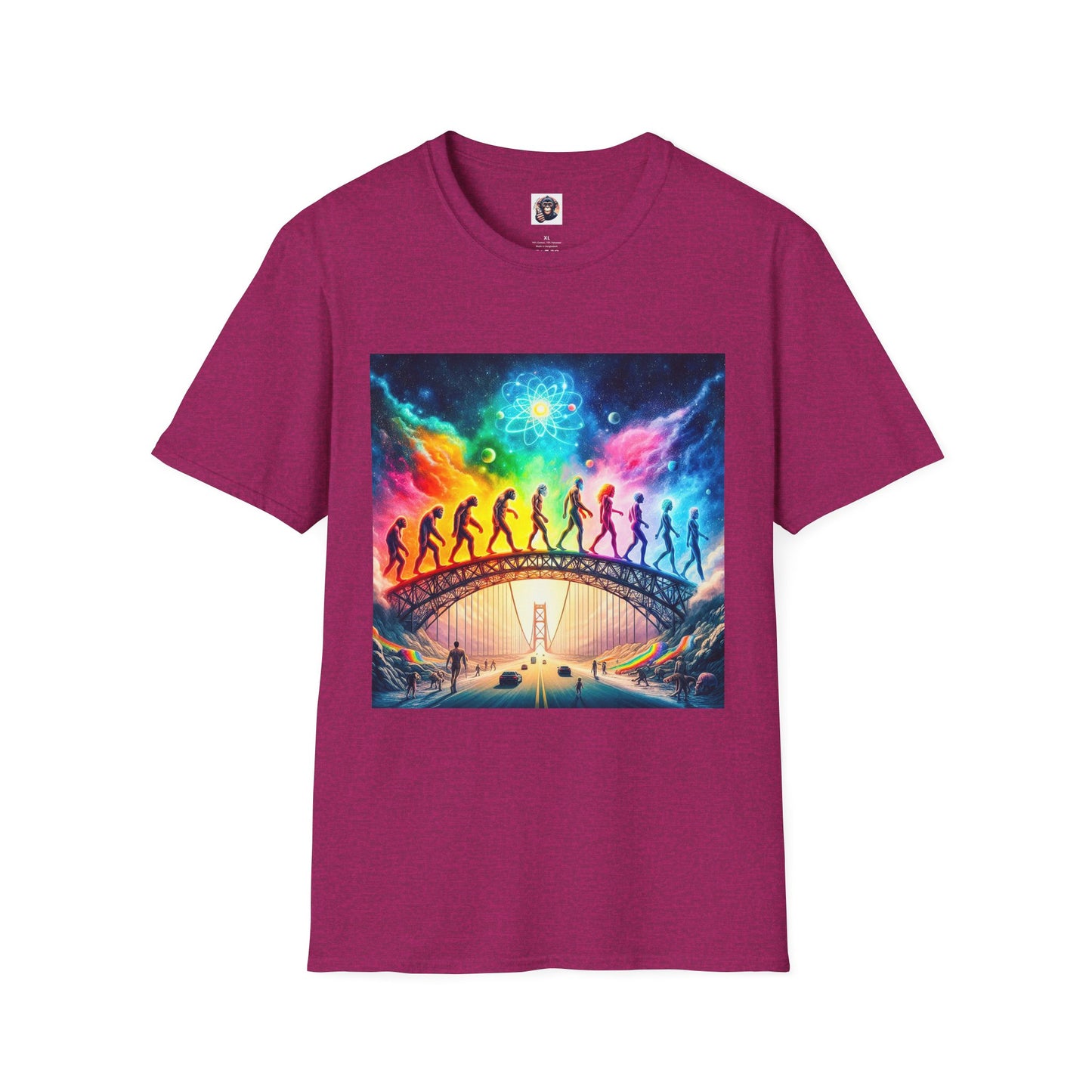 Homo Sapiens pretty colors T-Shirt Printify S Antique Heliconia