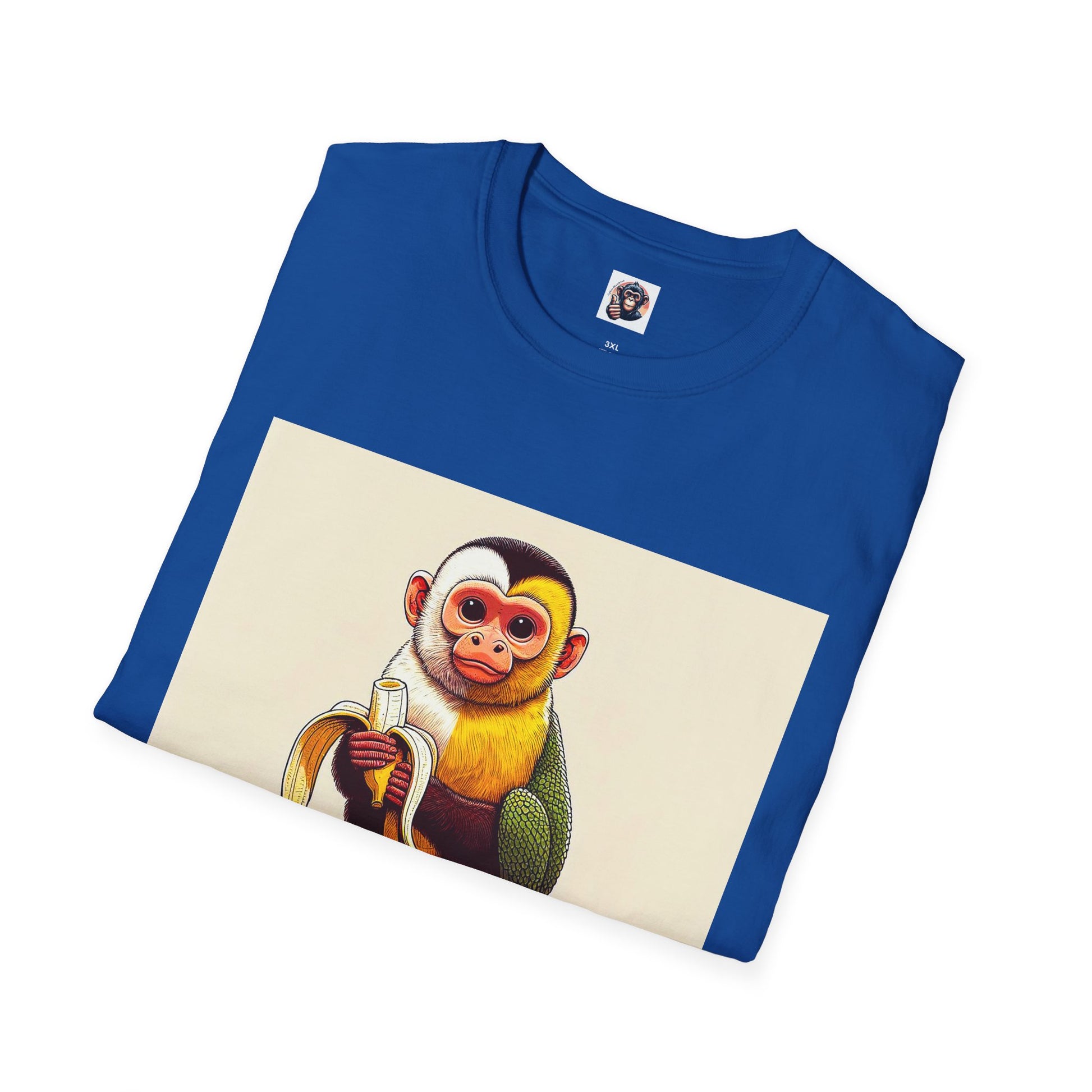 Capuchin Monkey banana eating shirt T-Shirt Printify