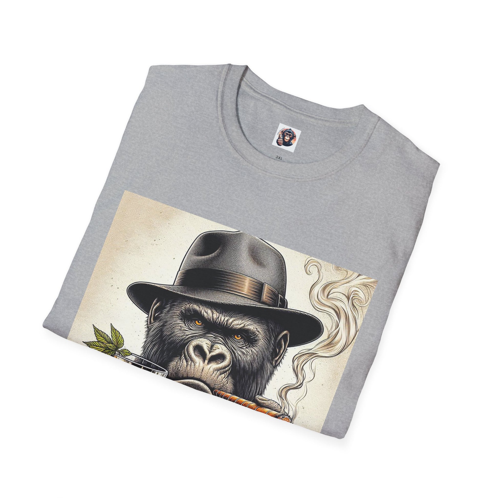 Gorilla whiskey and cigars T-Shirt Printify
