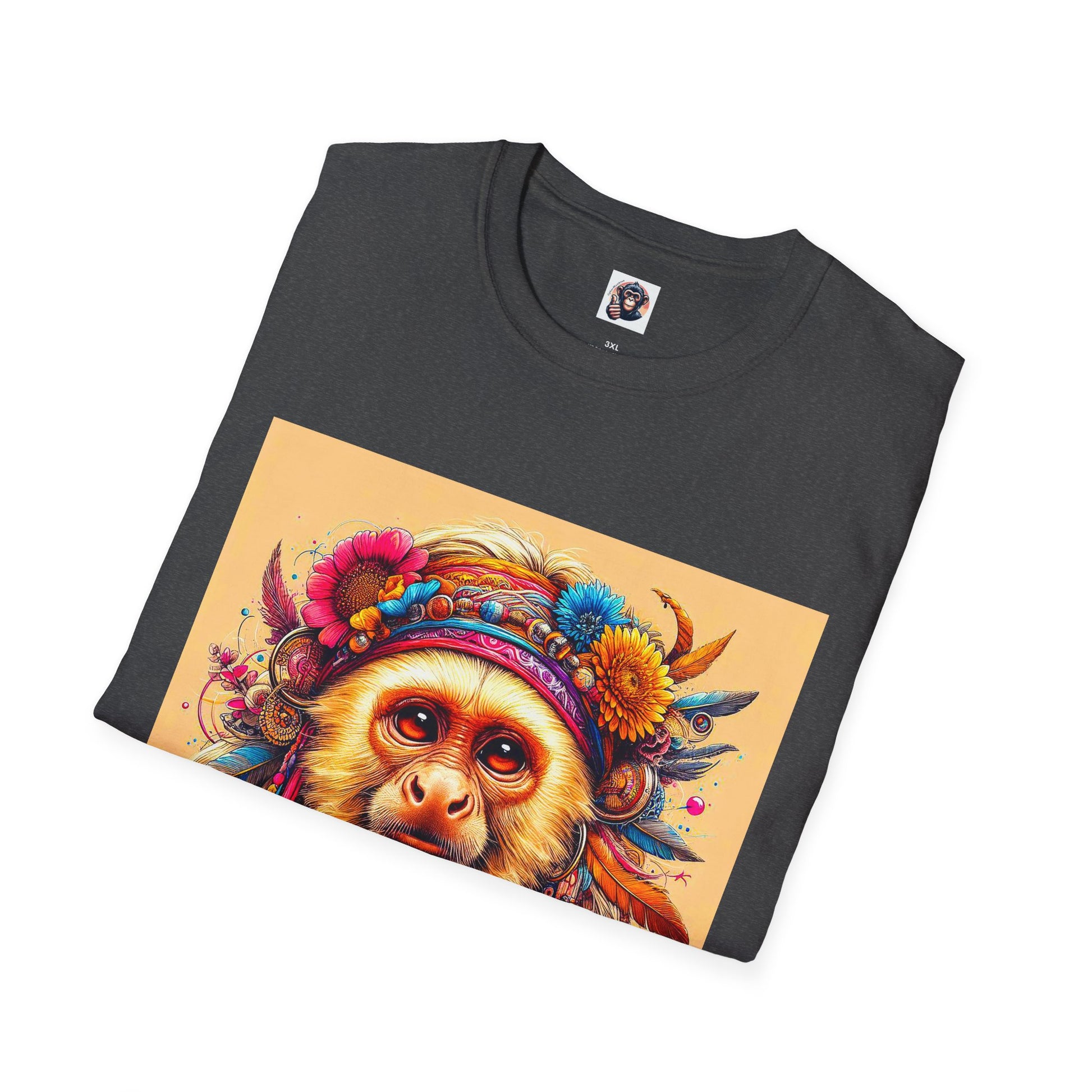 Capuchin Monkey warrior king shirt T-Shirt Printify