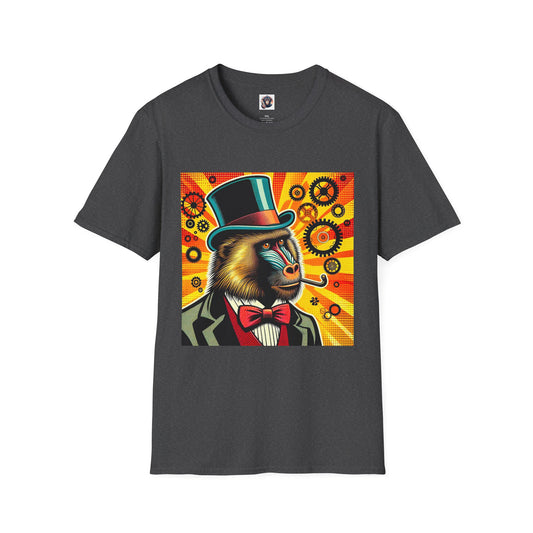 Baboon steam punk T-Shirt Printify XS Dark Heather