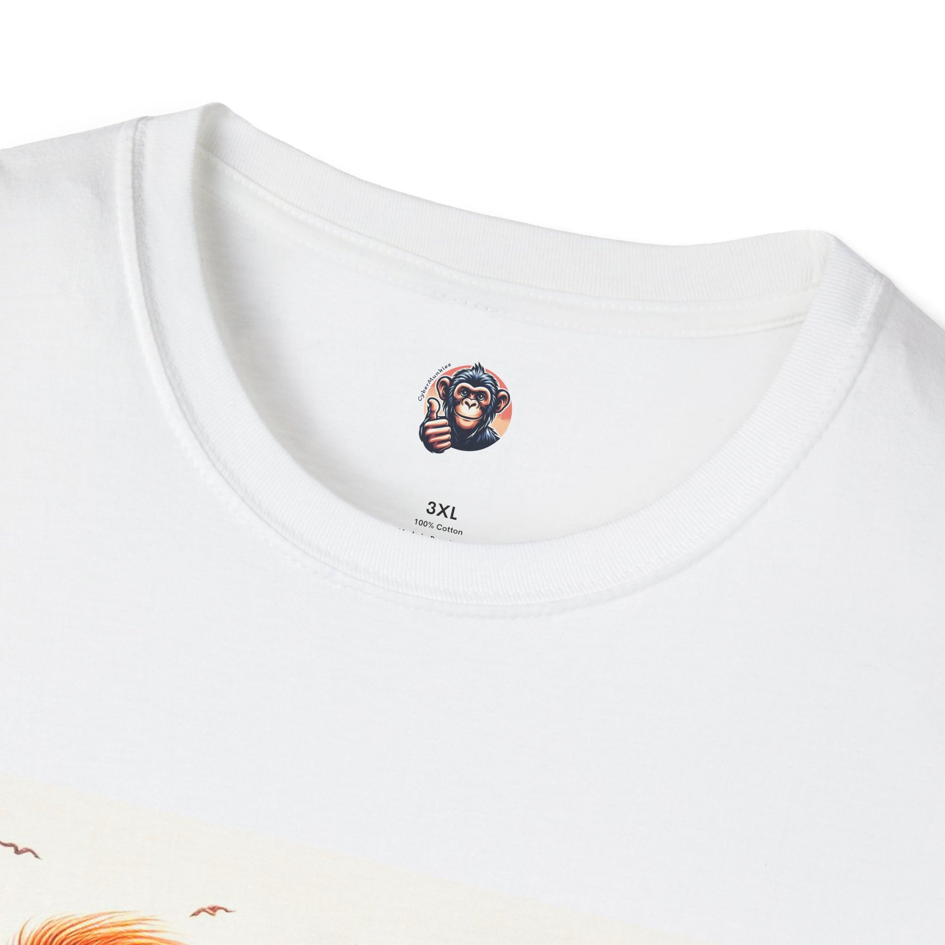 Orangutans blue car T-Shirt Printify