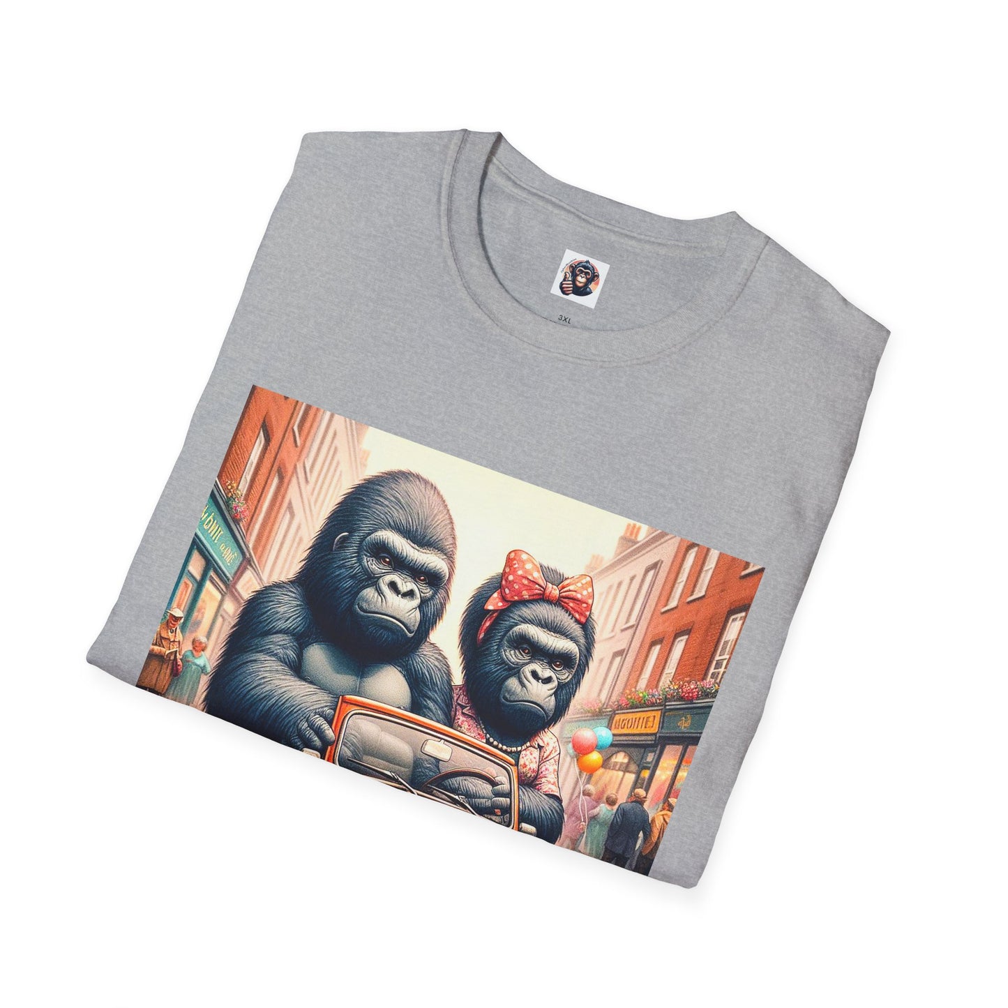 Wacky Gorilla angry drivers T-Shirt Printify