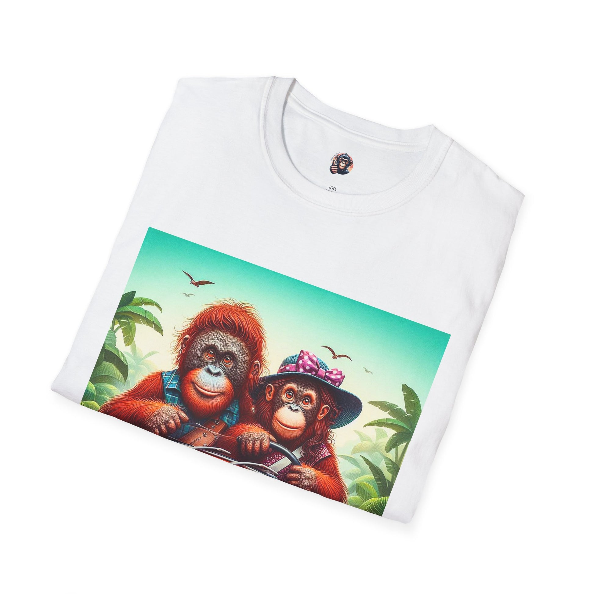 Wacky Orangutans friends driving T-Shirt Printify