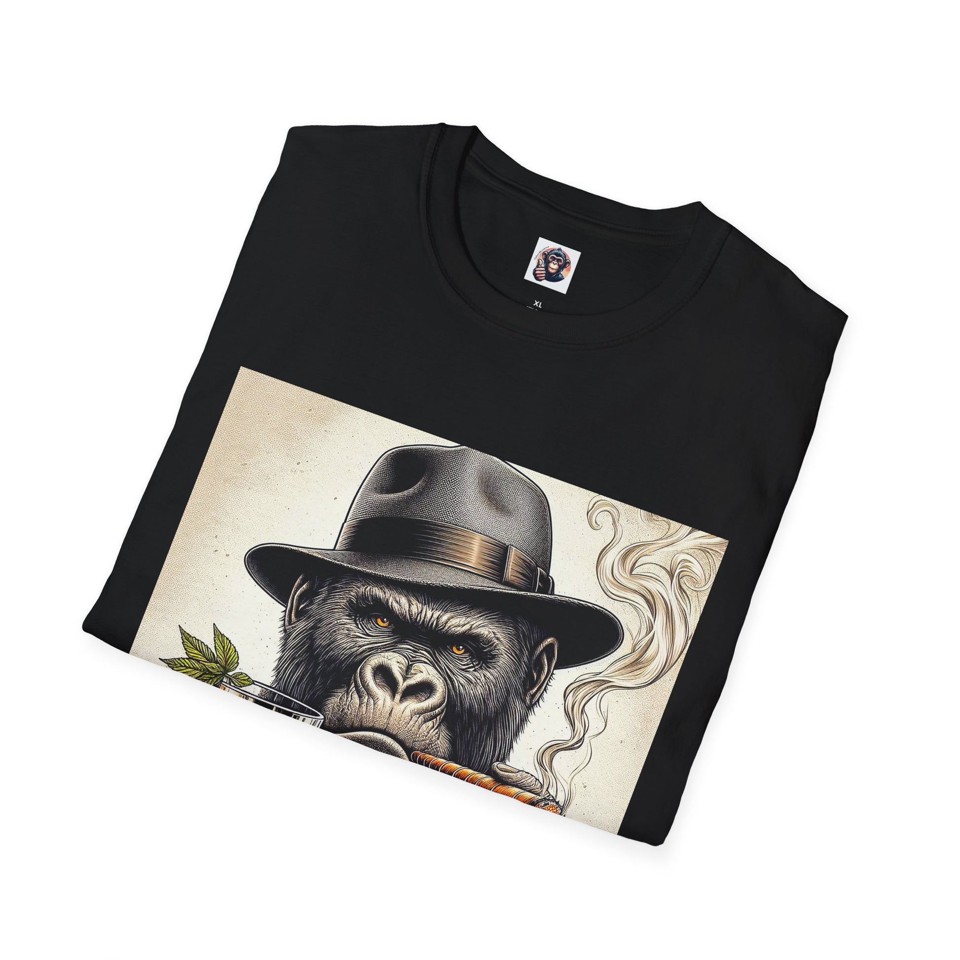 Gorilla whiskey and cigars T-Shirt Printify