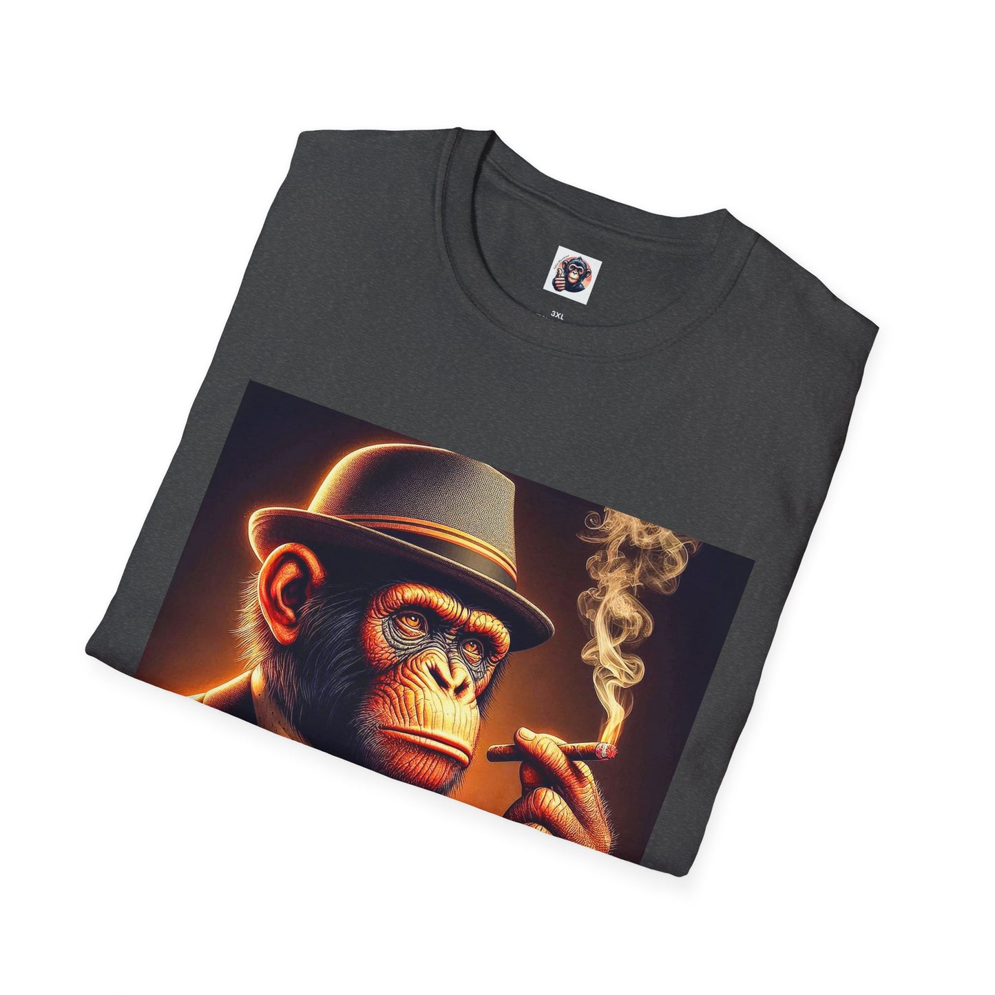 Bonobo whiskey anf cigars T-Shirt Printify