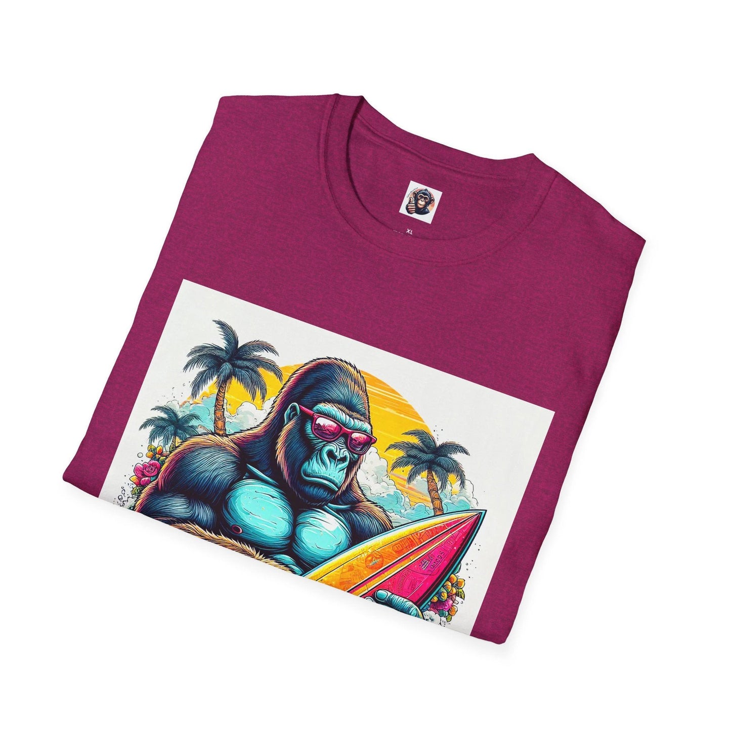 Gorilla surfer dude by Printify