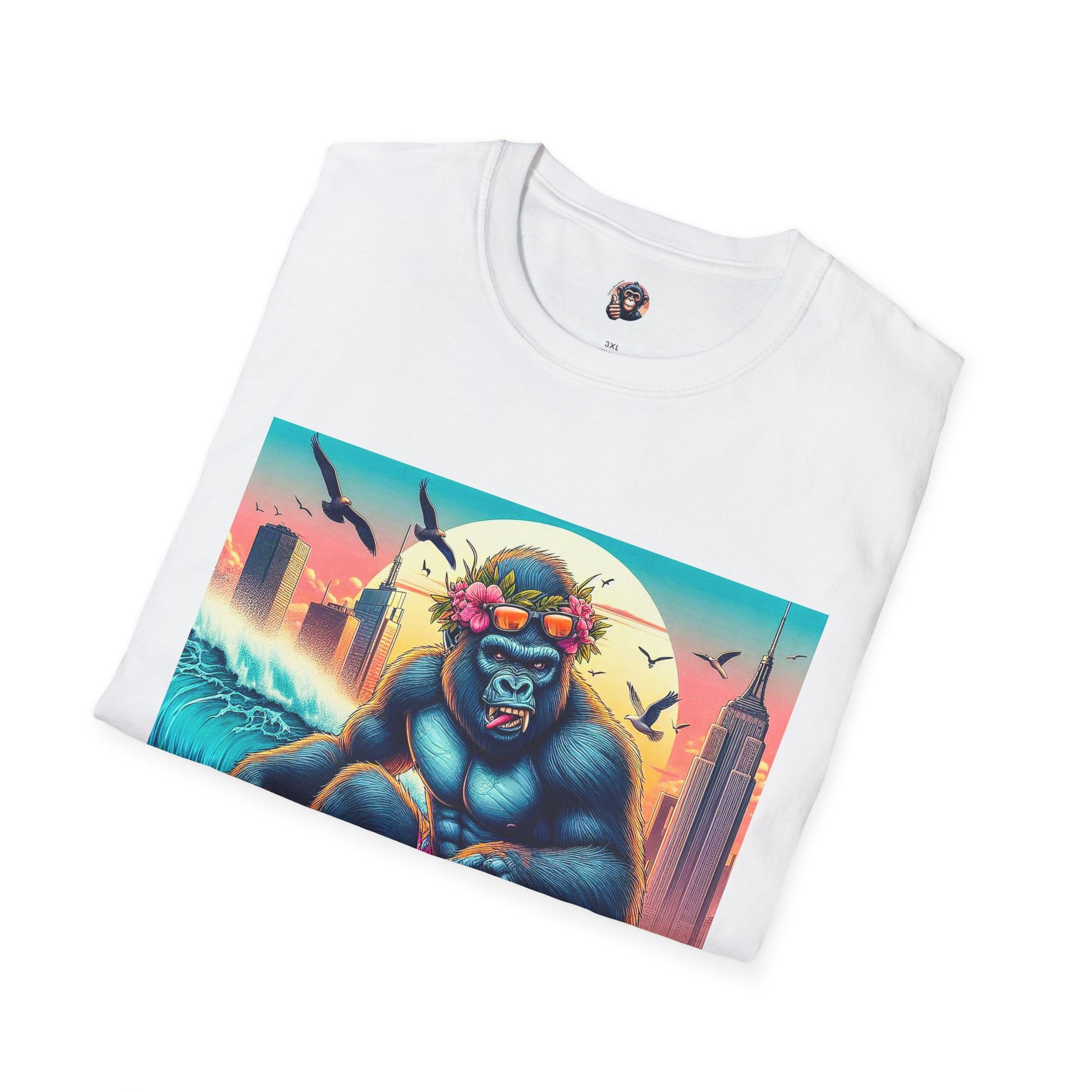 Gorilla pretty surfer T-Shirt Printify