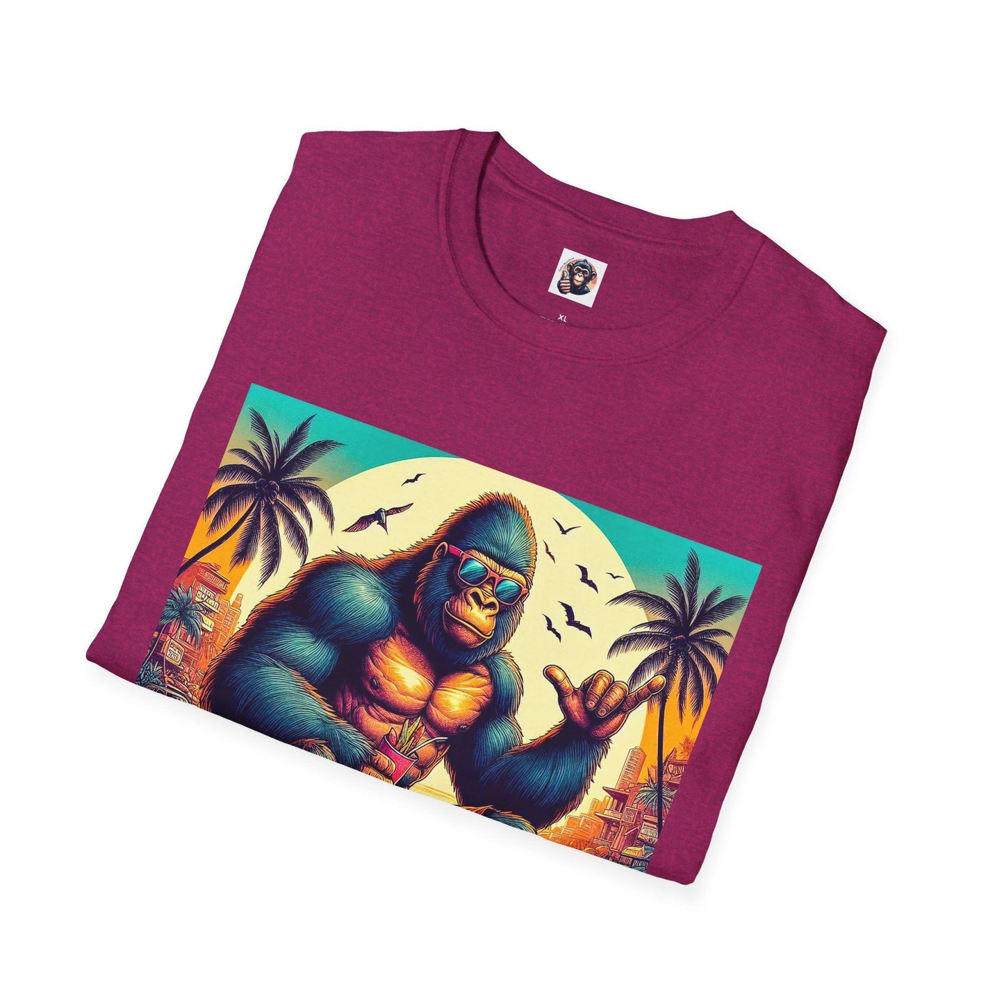 Gorilla surfs up by Printify