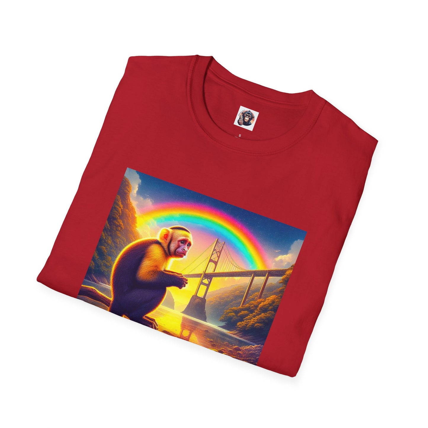 Capuchin Monkey rainbow bridge shirt