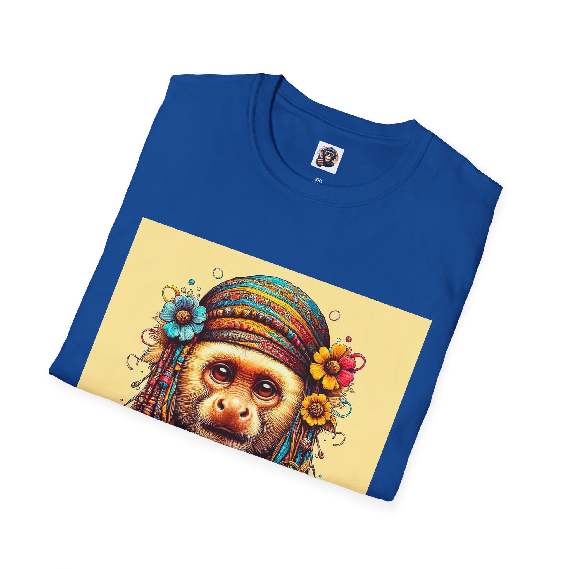 Capuchin Monkey 70s princess shirt T-Shirt Printify