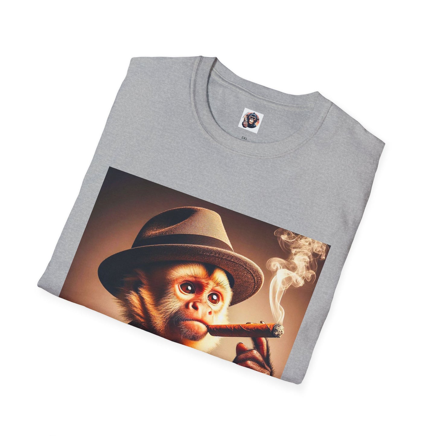 Capuchin Monkey smoking cigar shirt T-Shirt Printify