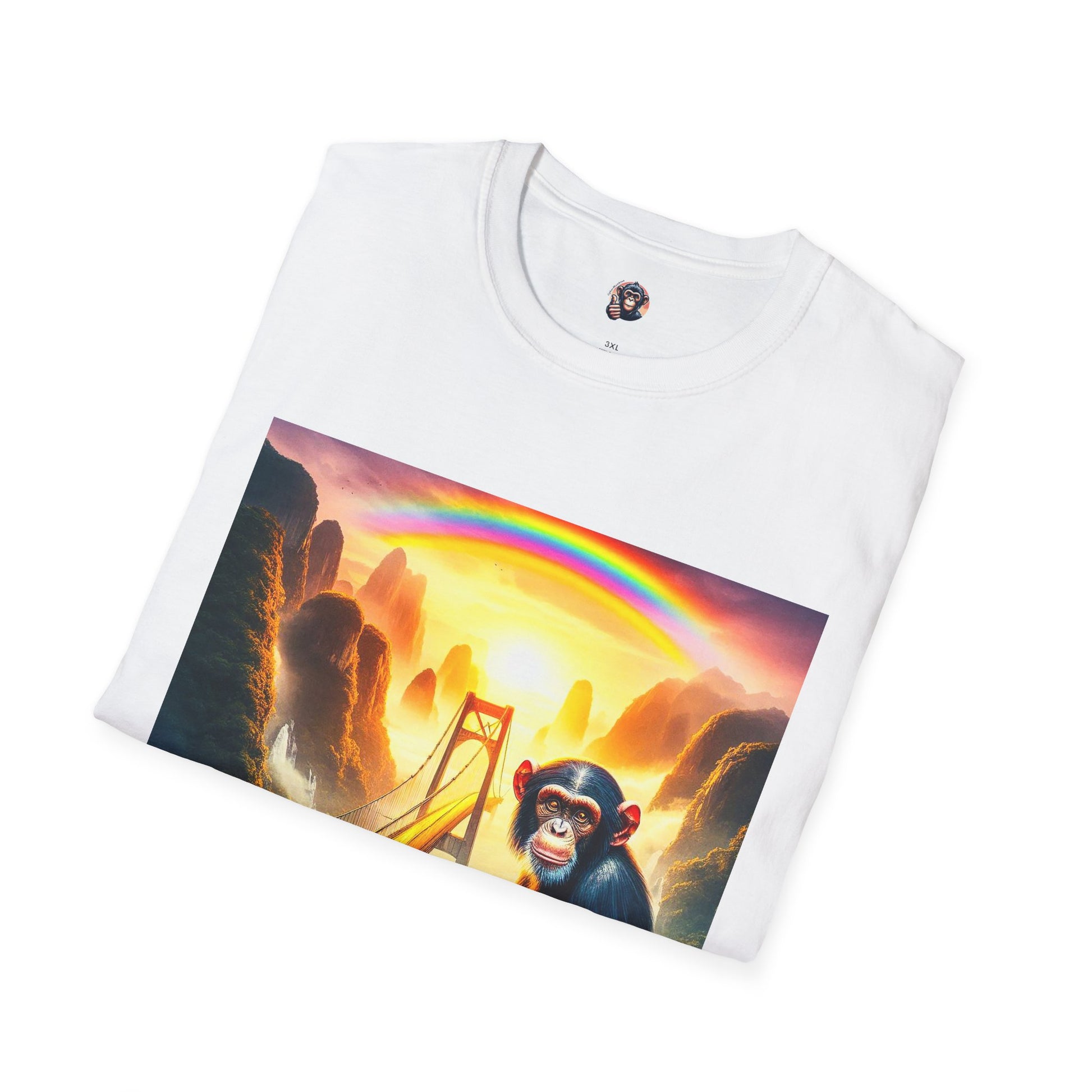 Chimp pretty sunset T-Shirt Printify