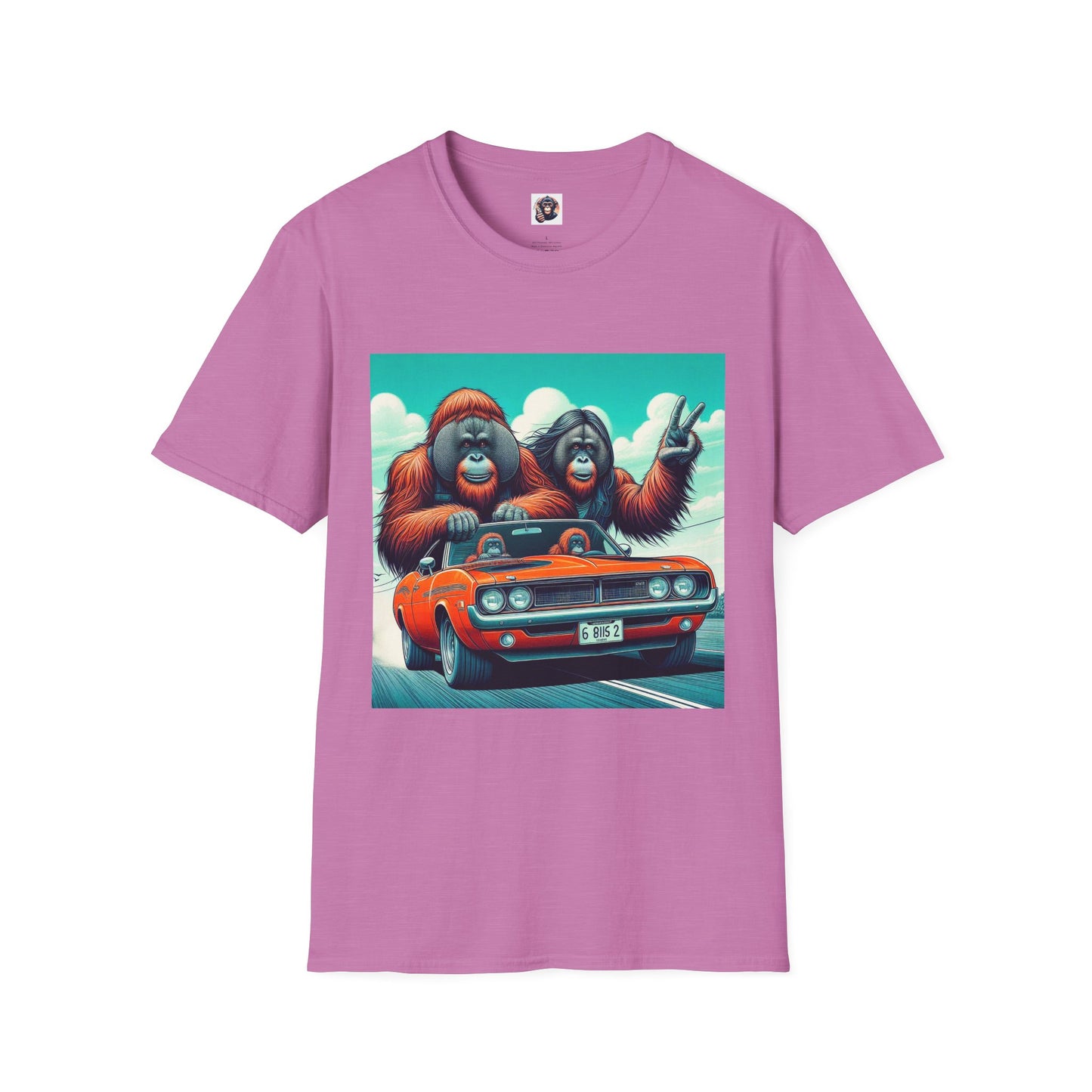 Wacky Orangutans T-Shirt Printify S Heather Radiant Orchid