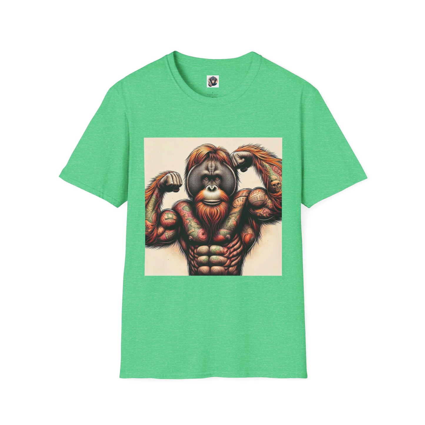 Orangutans personal trainer T-Shirt Printify S Heather Irish Green