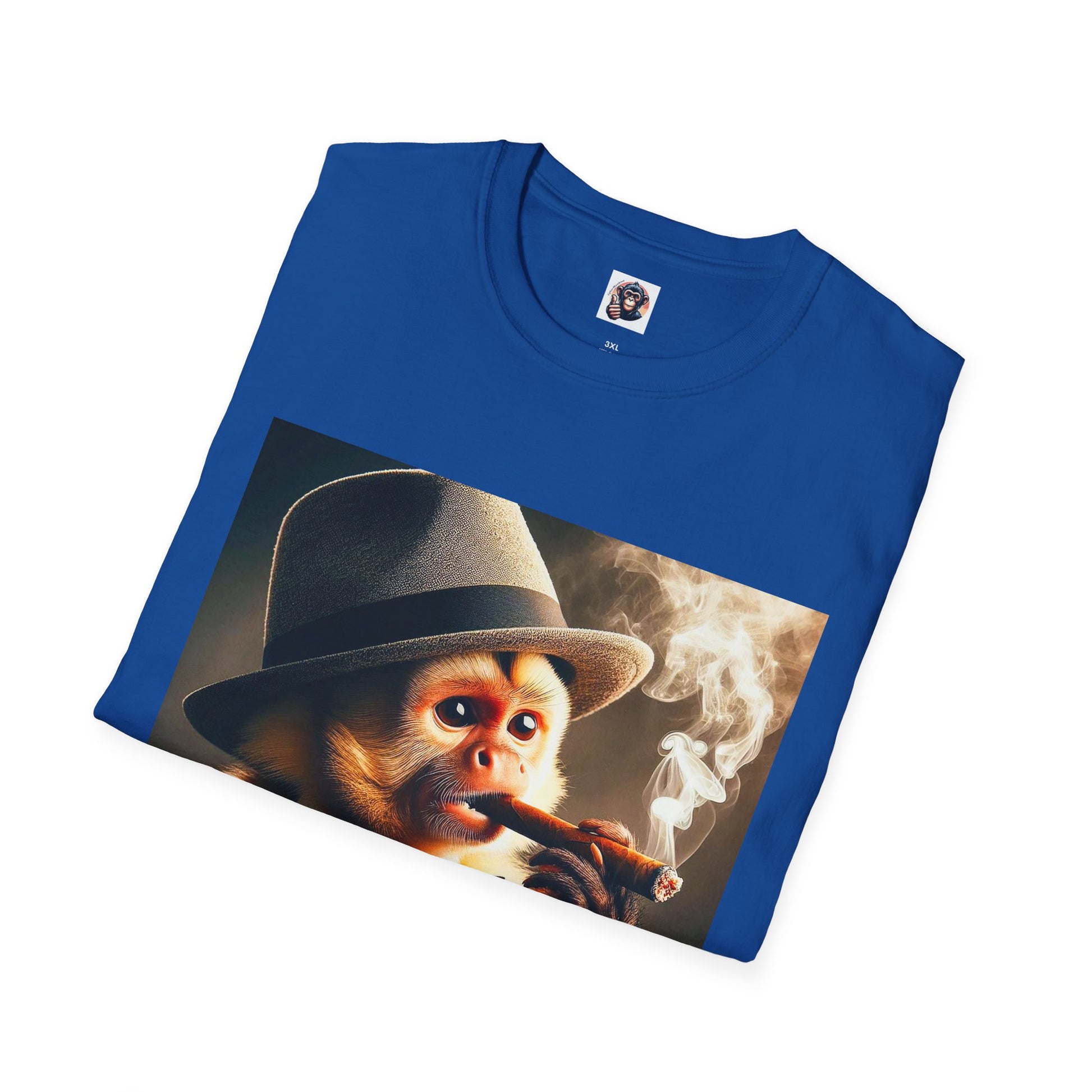 Capuchin Monkey cigar smoker T-Shirt Printify