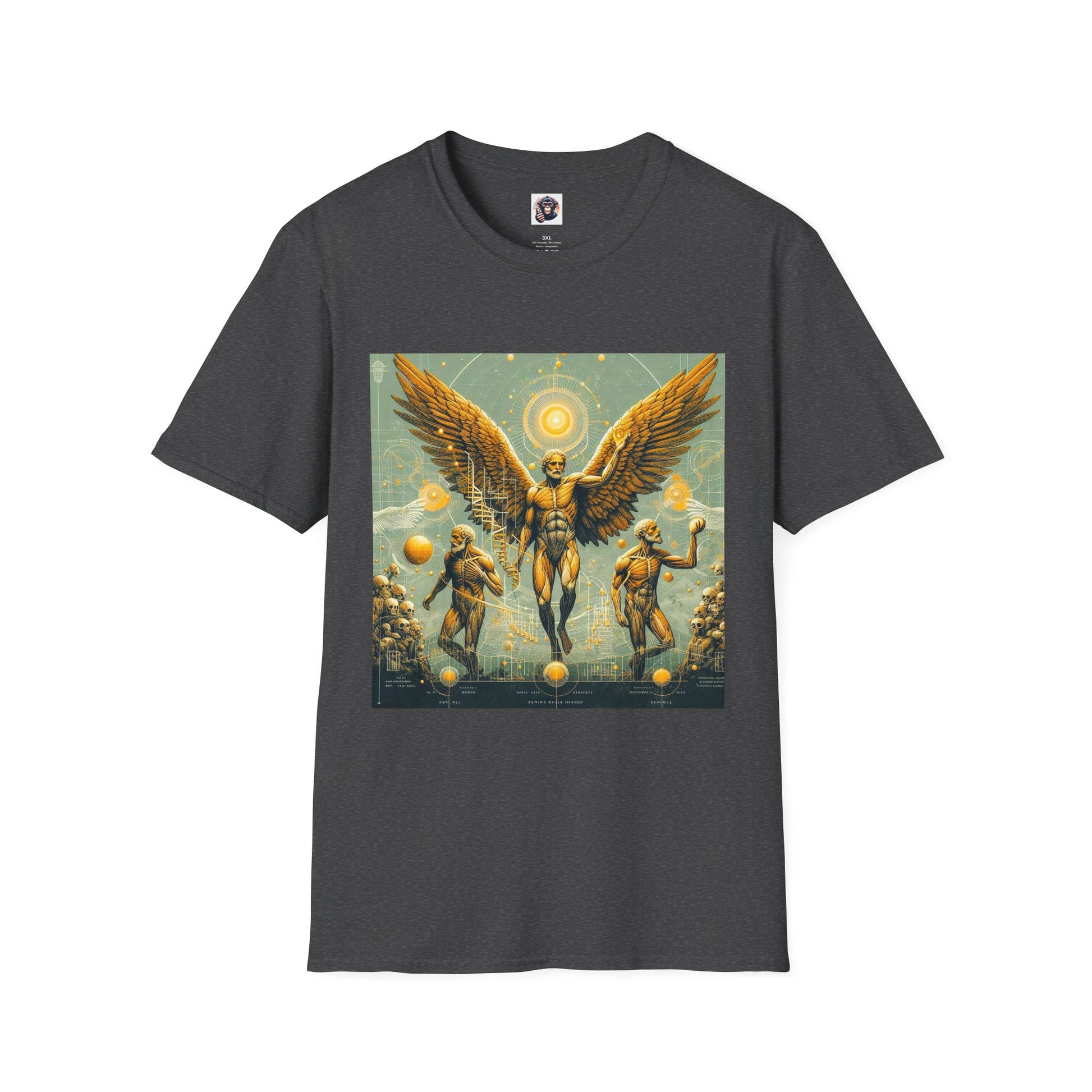 Homo Sapiens angels T-Shirt Printify XS Dark Heather