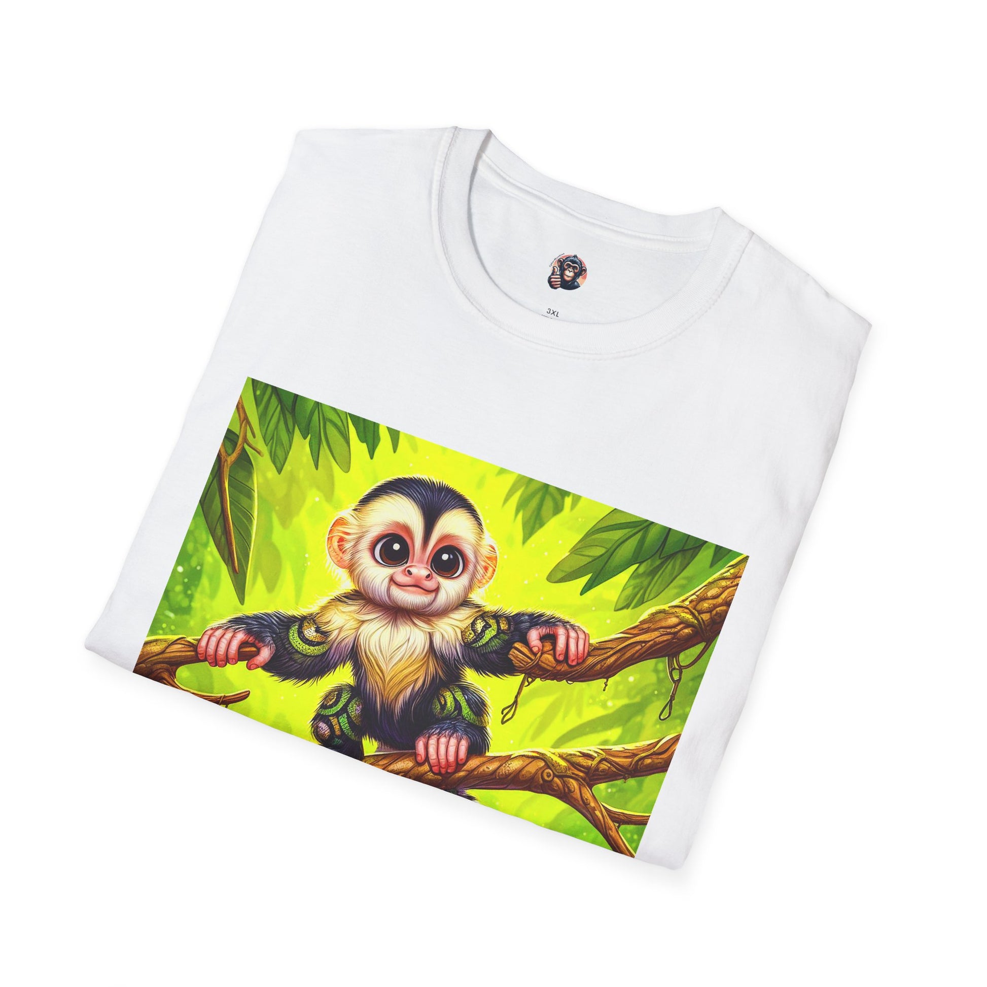 Capuchin Monkey jungle T-Shirt T-Shirt Printify