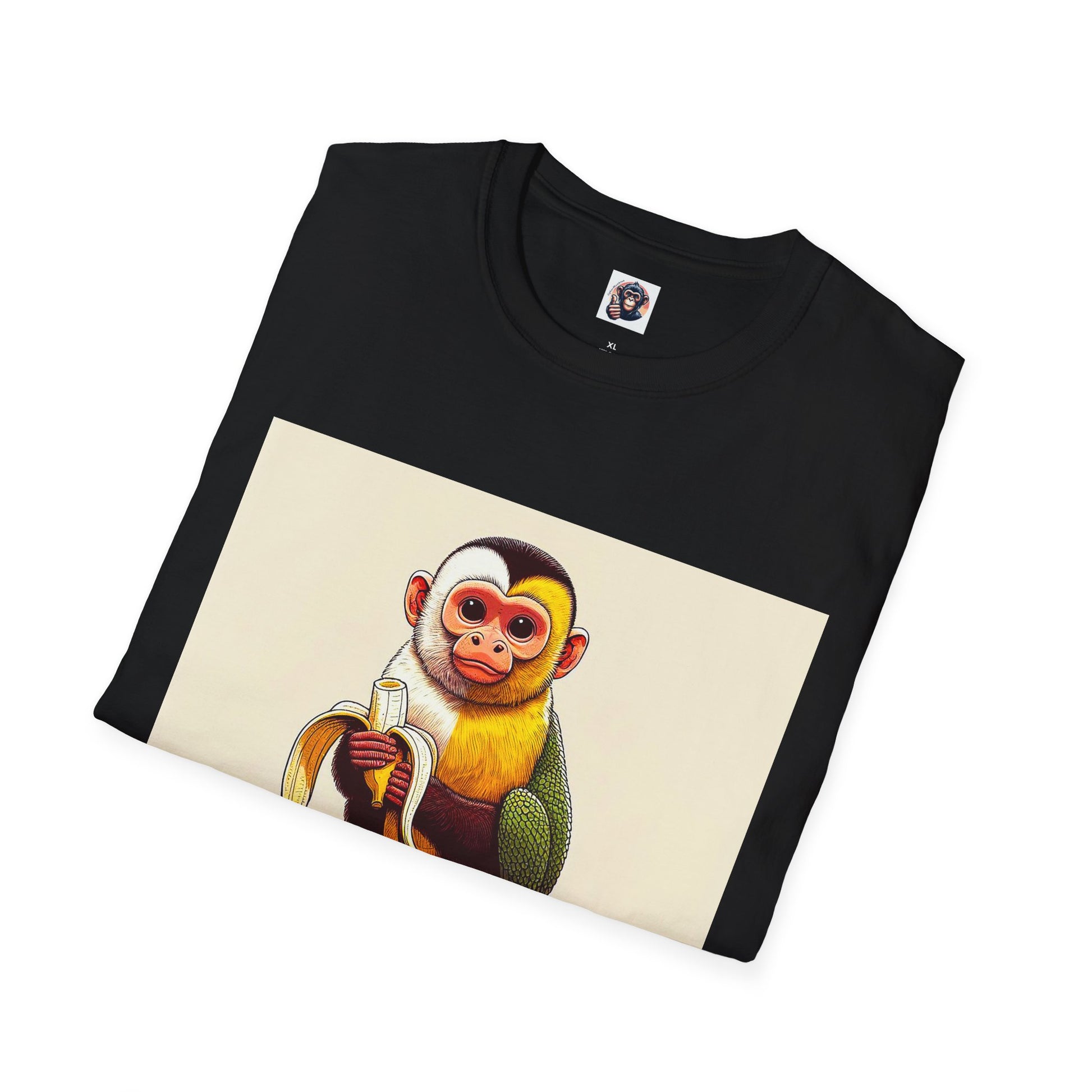 Capuchin Monkey banana eating shirt T-Shirt Printify