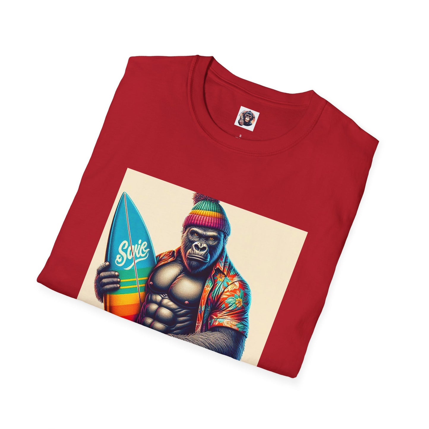 Gorilla angry surfer