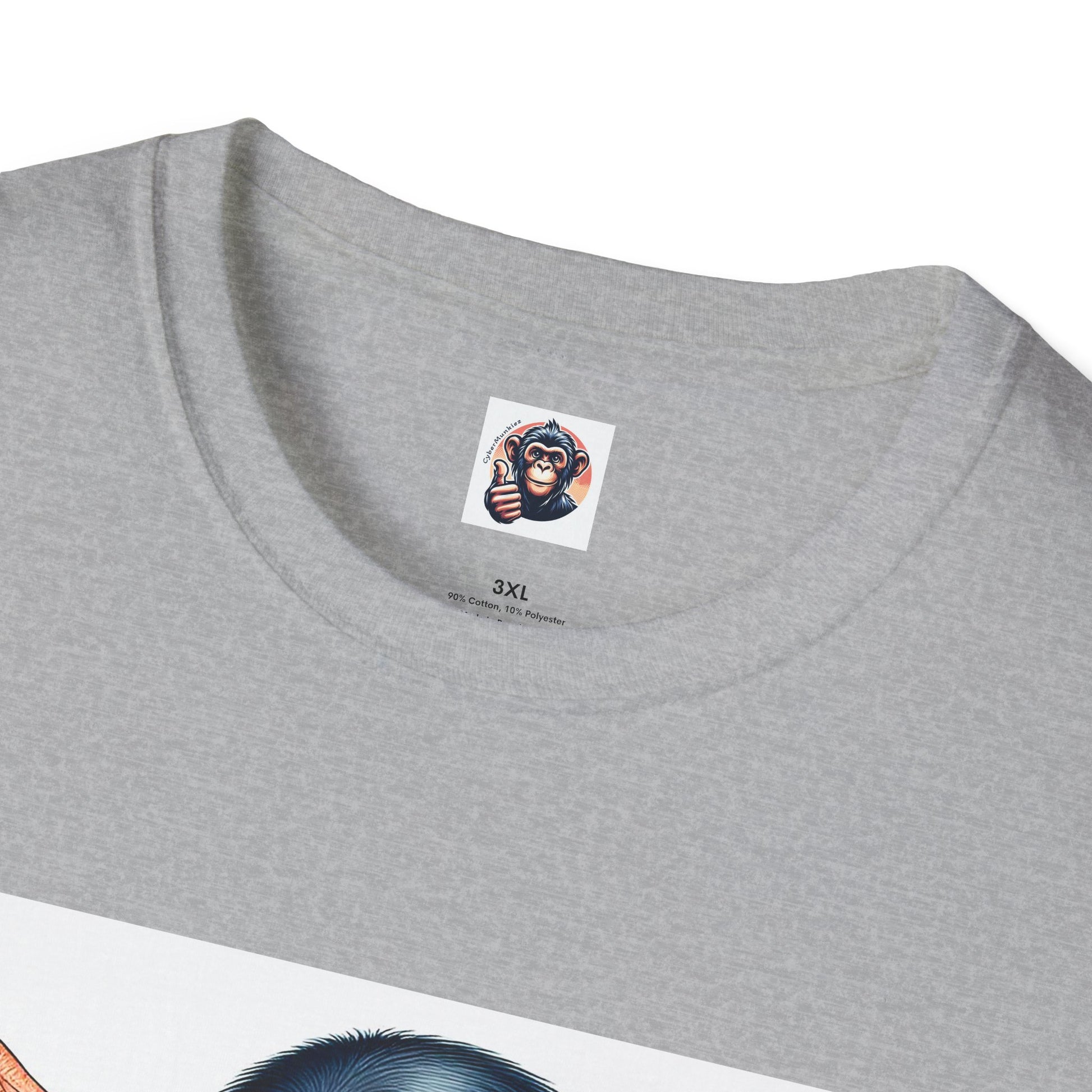 Chimp muscles man T-Shirt Printify