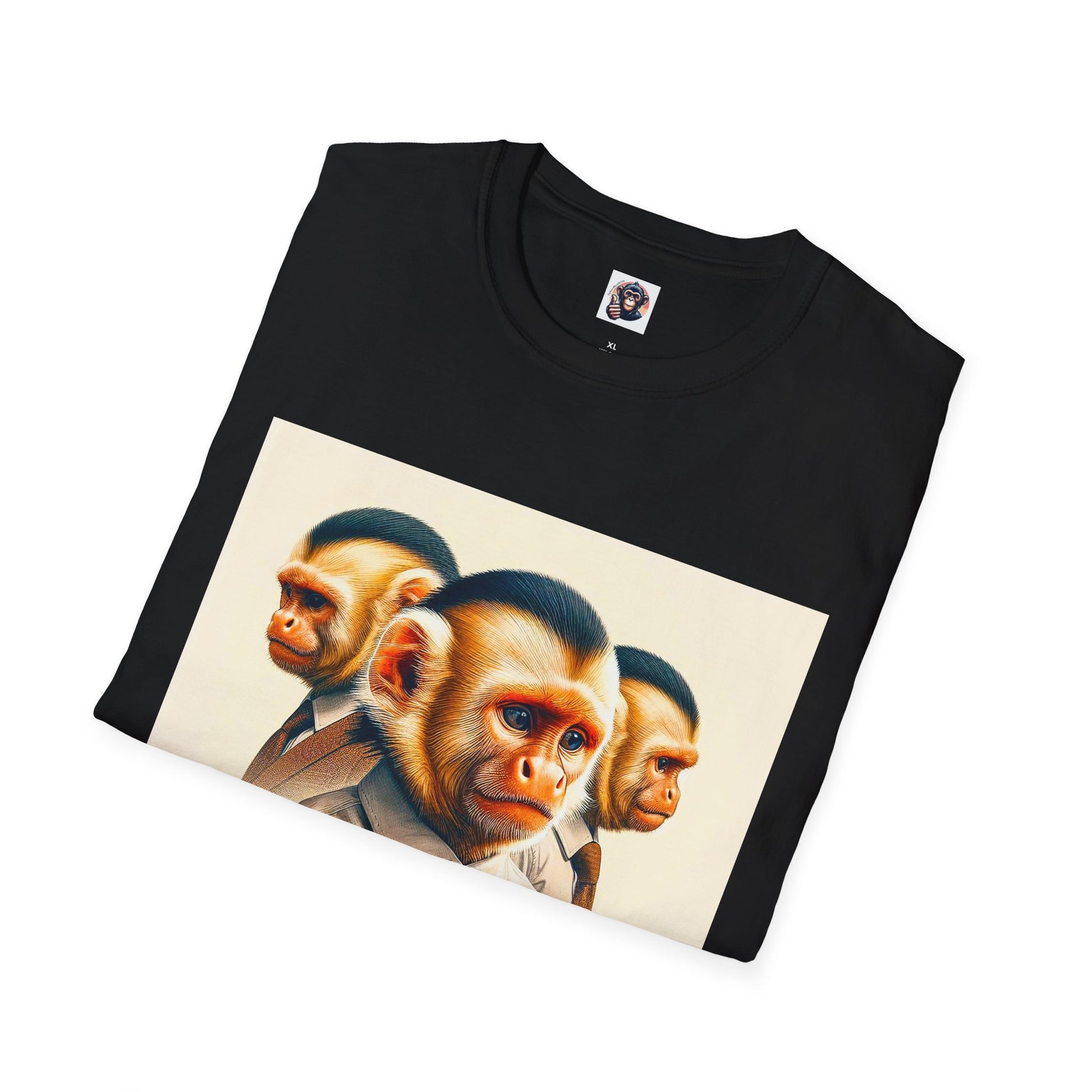 Capuchin Monkey business men T-Shirt Printify