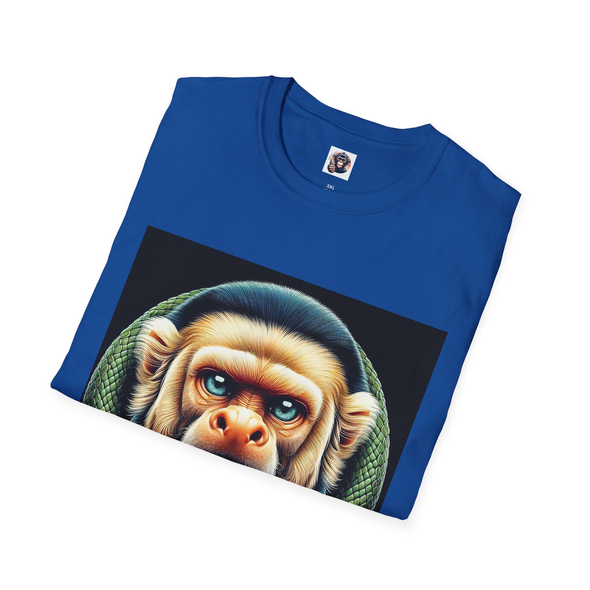 Capuchin Monkey snake man shirt T-Shirt Printify