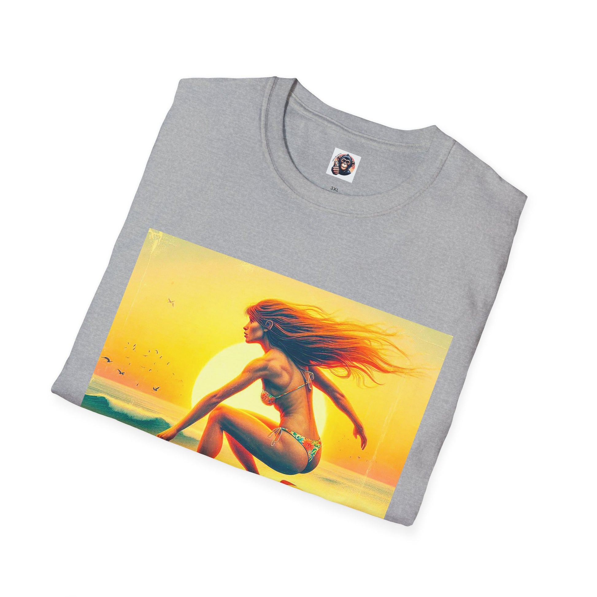 Homo Sapiens beach surfer T-Shirt Printify