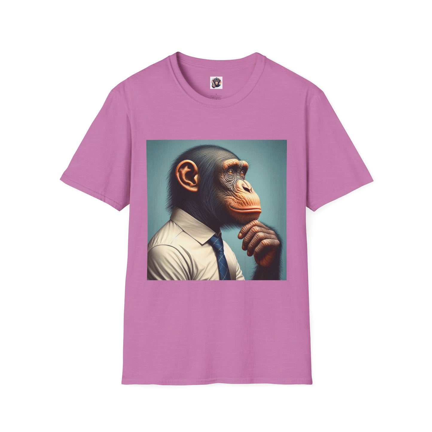 Bonobo business man T-Shirt Printify S Heather Radiant Orchid