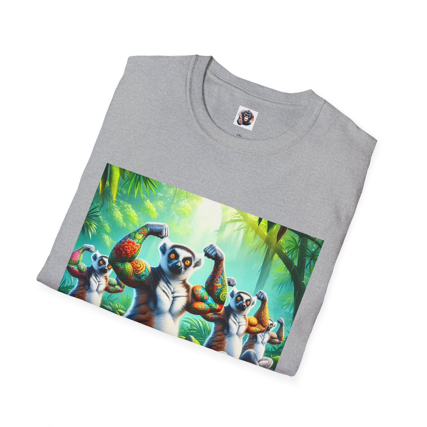 Lemurs yoga T-Shirt Printify