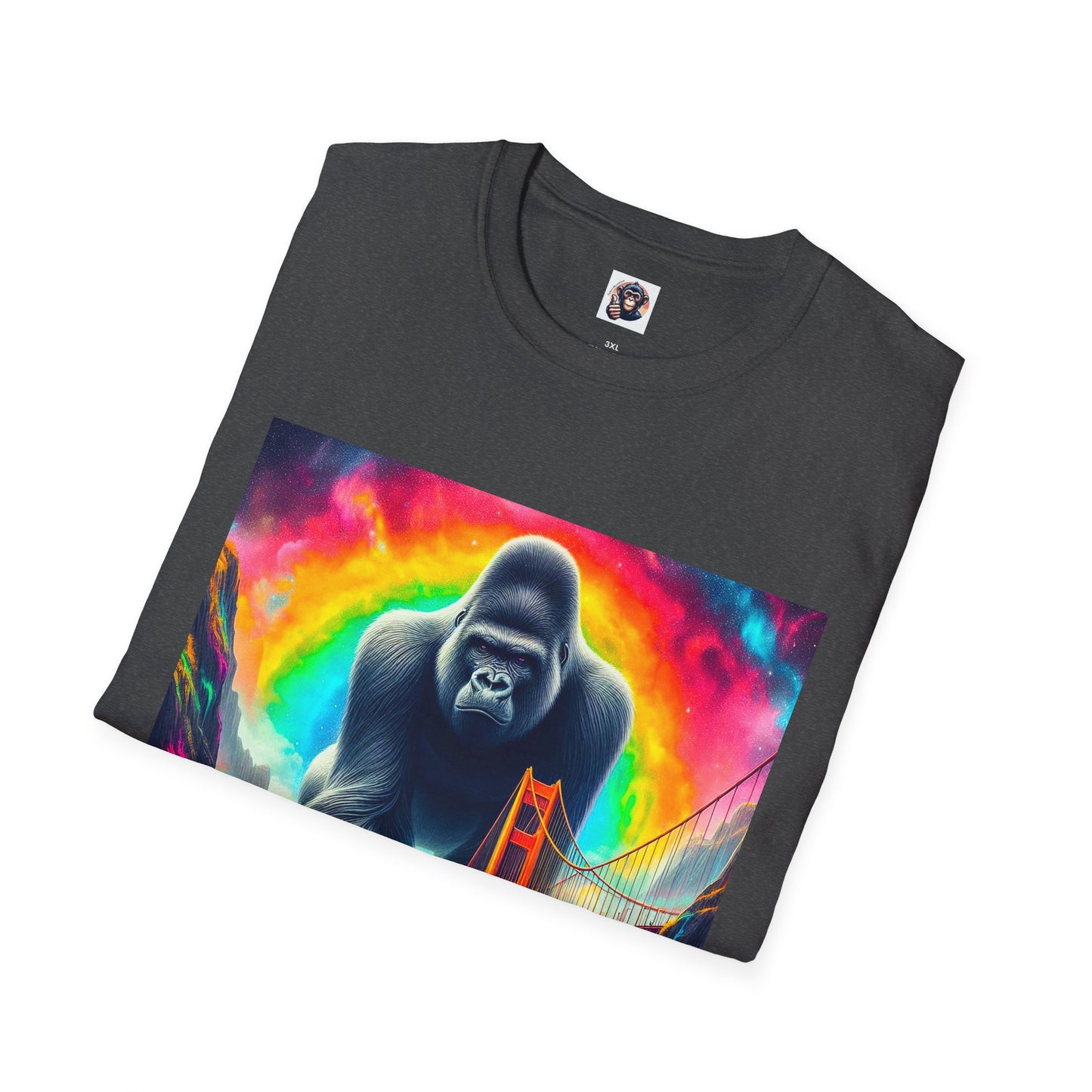 Gorilla attacking city shirt T-Shirt Printify