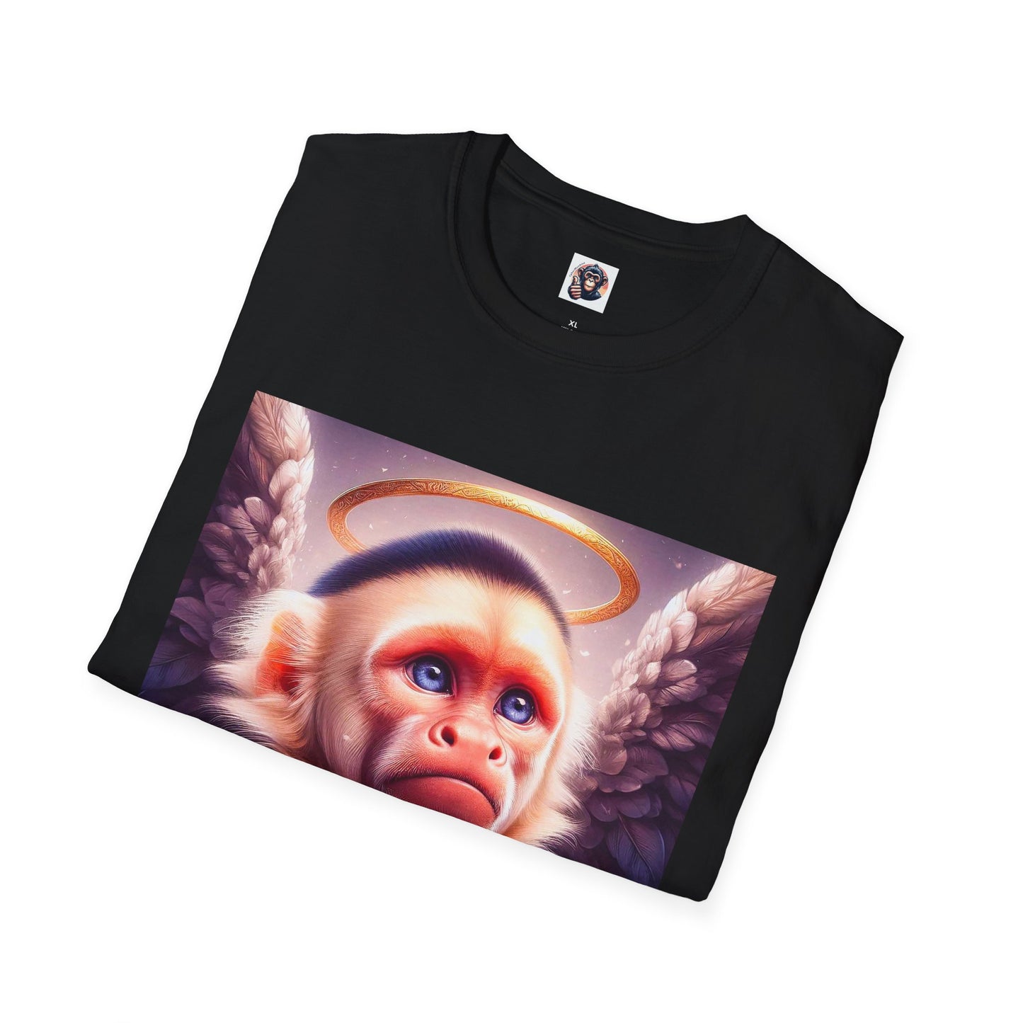 Capuchin Monkey heavenly Angel T-Shirt Printify