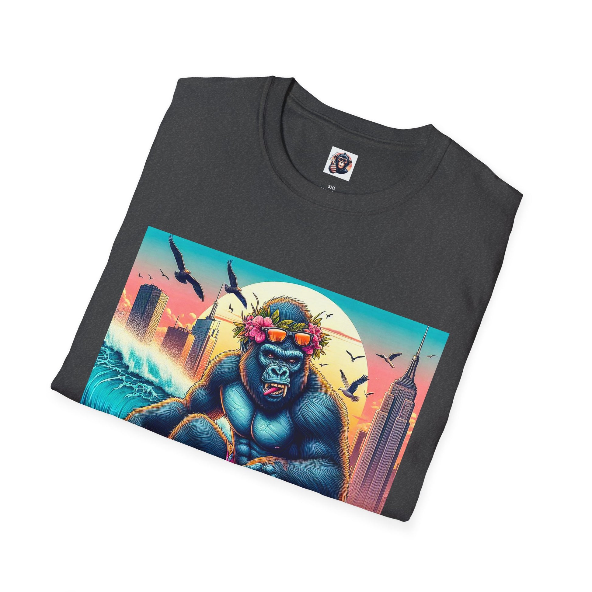 Gorilla pretty surfer T-Shirt Printify