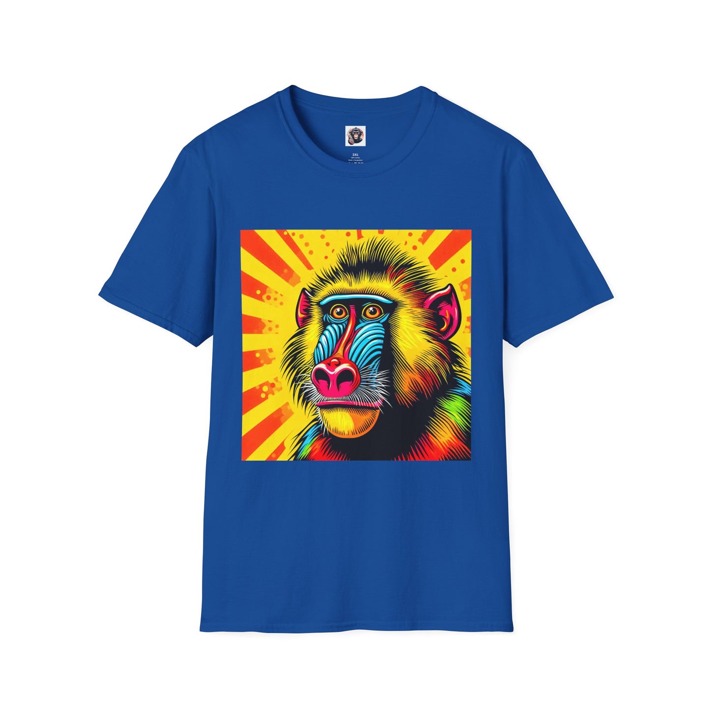 Baboon colors T-Shirt Printify XS Royal