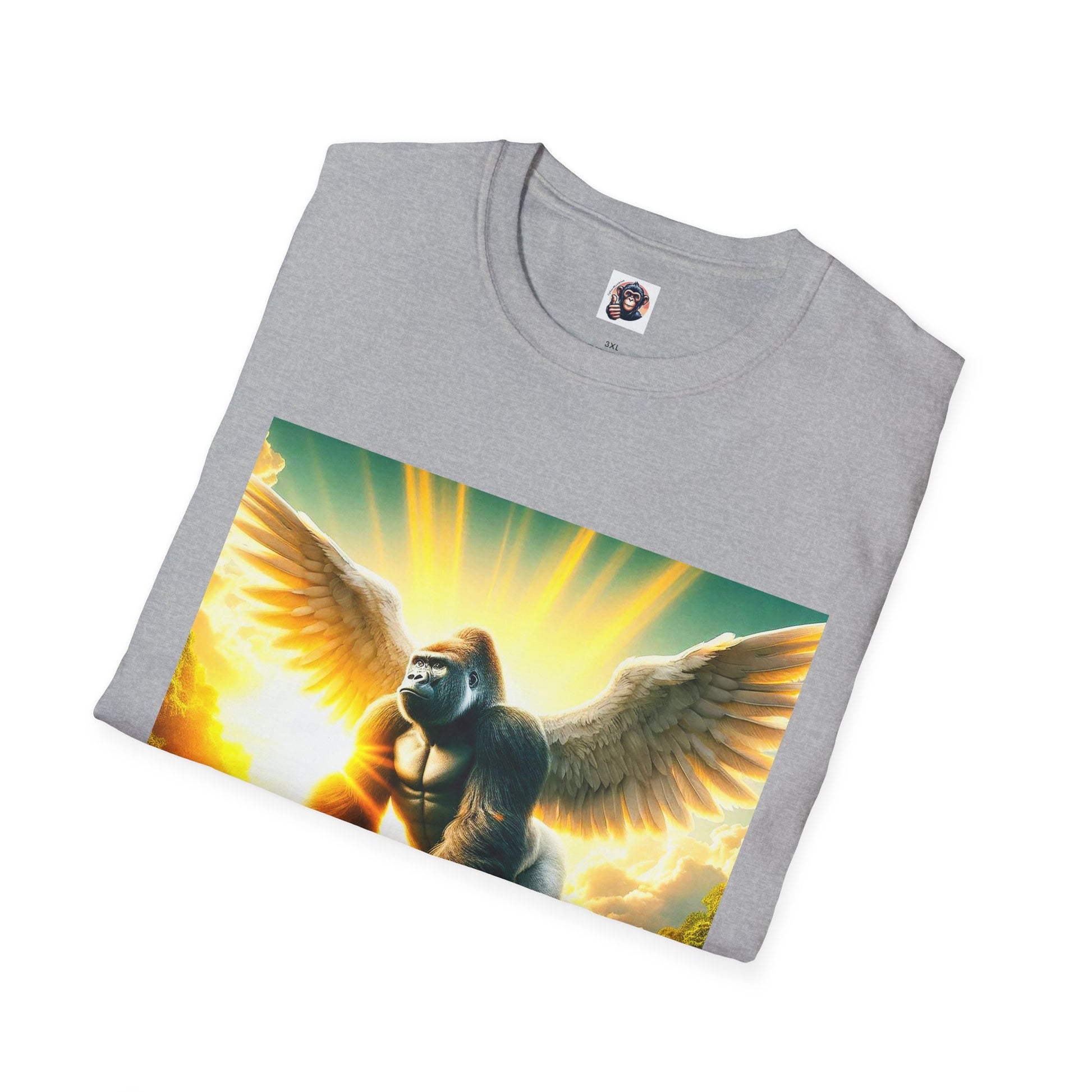 Gorilla flying T-Shirt Printify