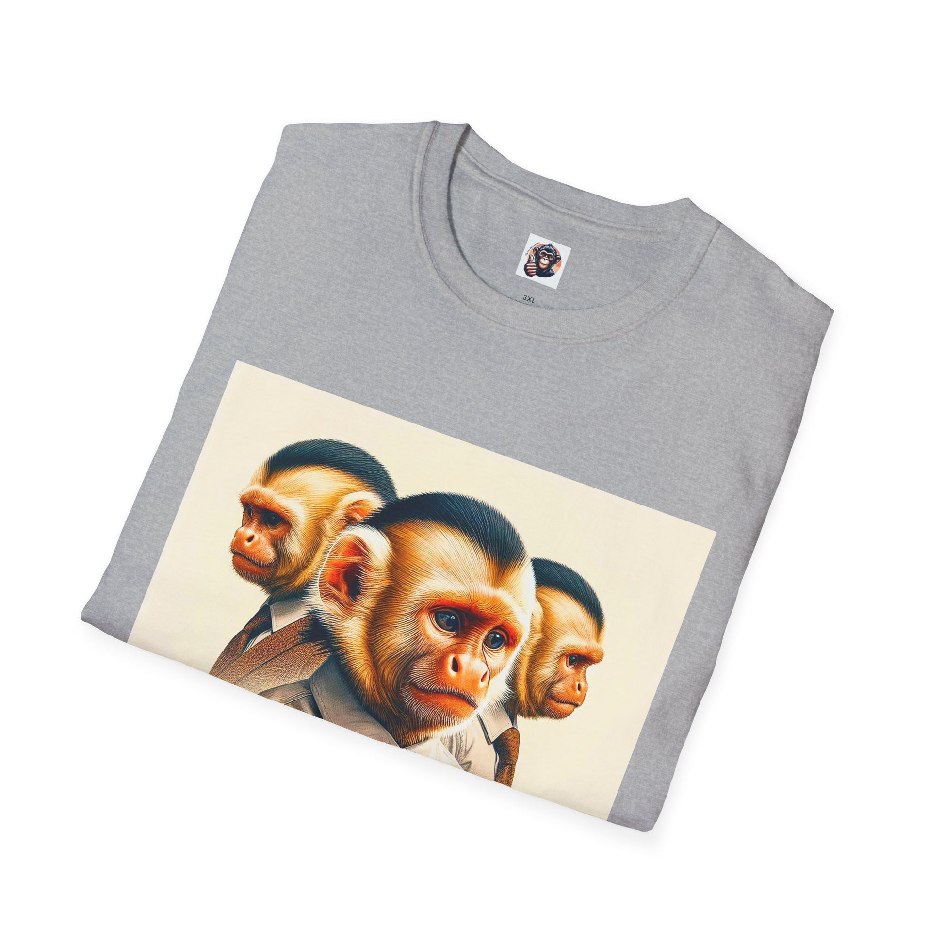 Capuchin Monkey business men T-Shirt Printify