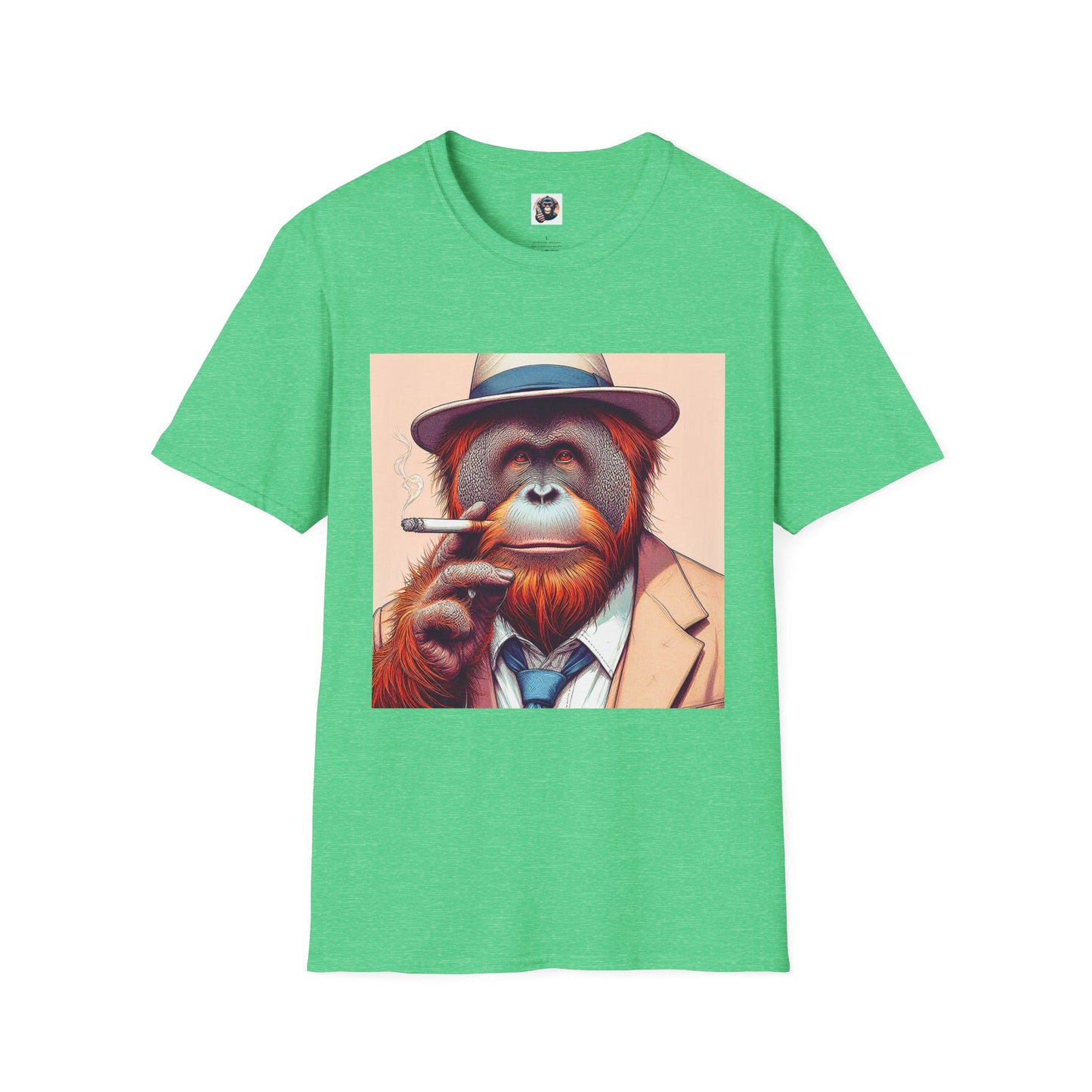 Orangutans T-Shirt Printify S Heather Irish Green