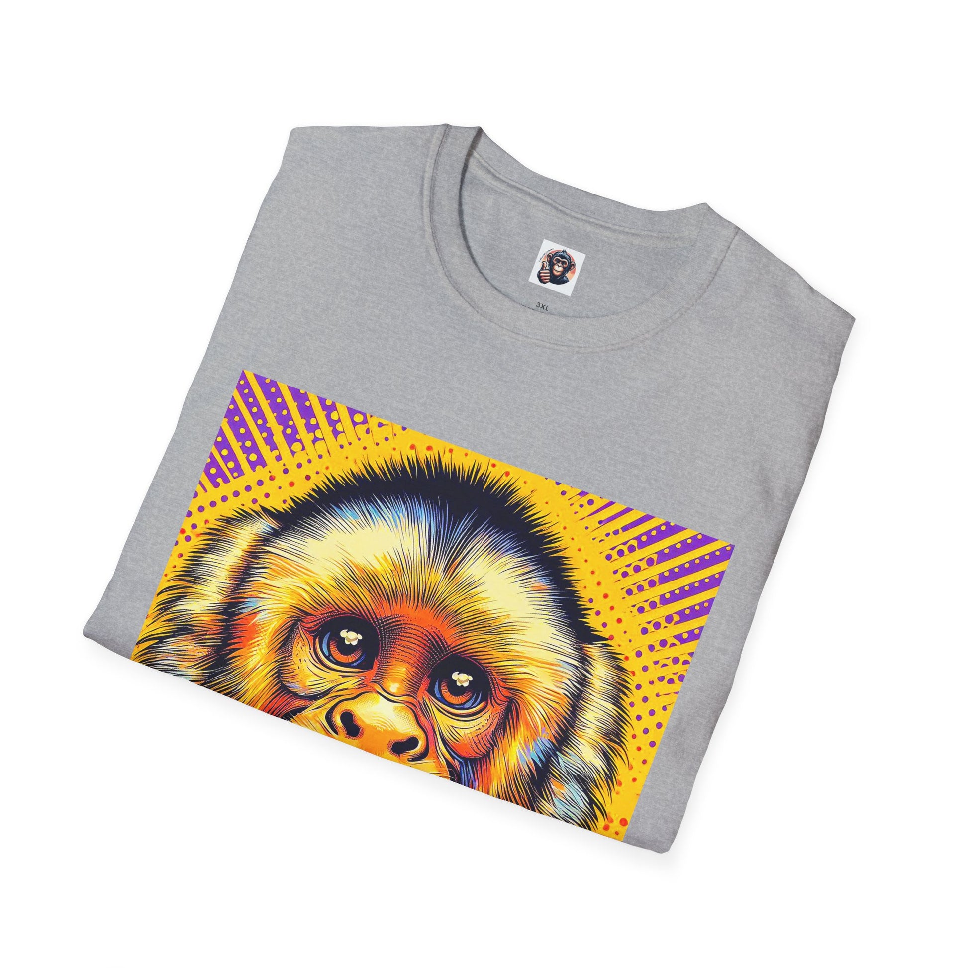 Capuchin Monkey yellow T-Shirt Printify