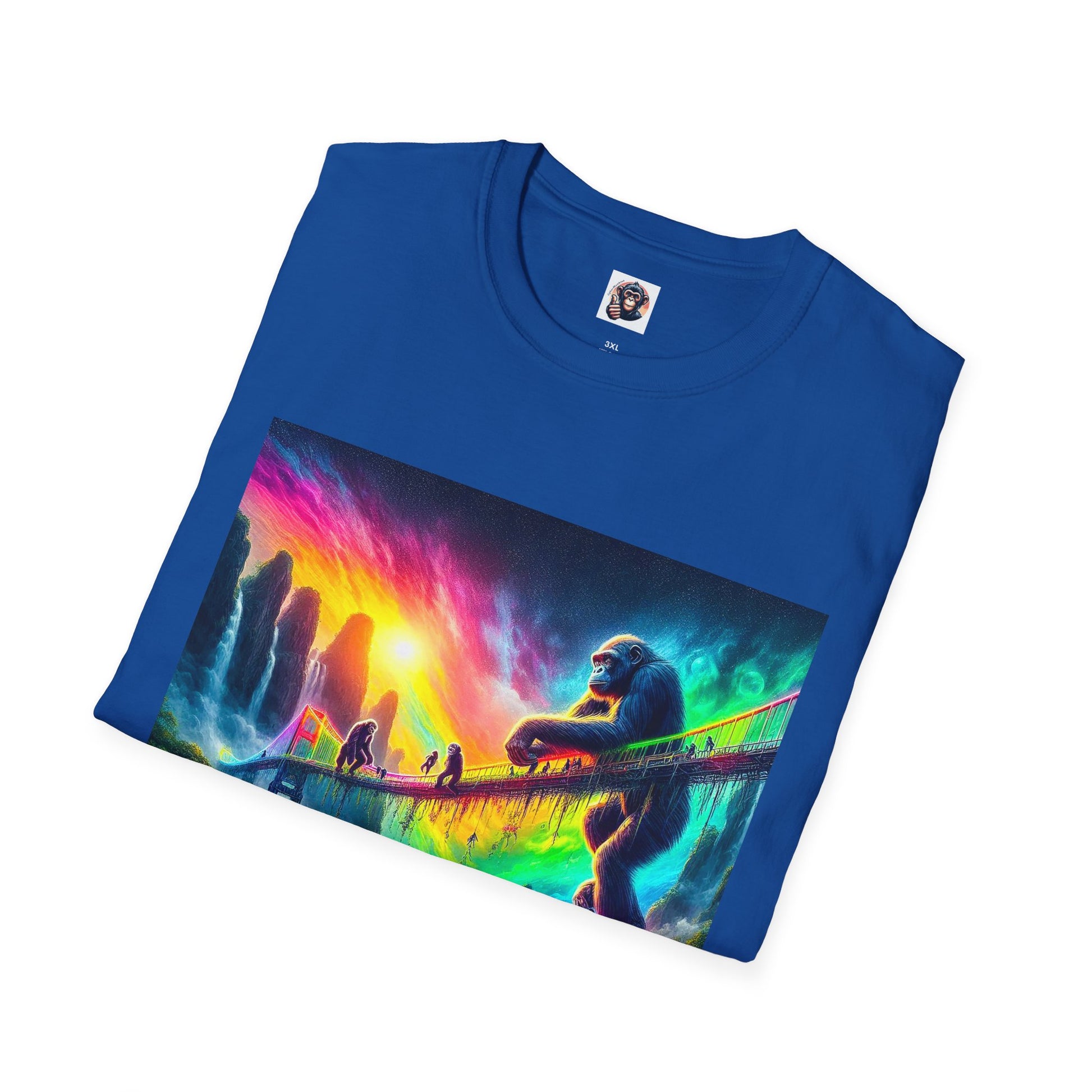 Bonobo rainbow bridge T-Shirt Printify