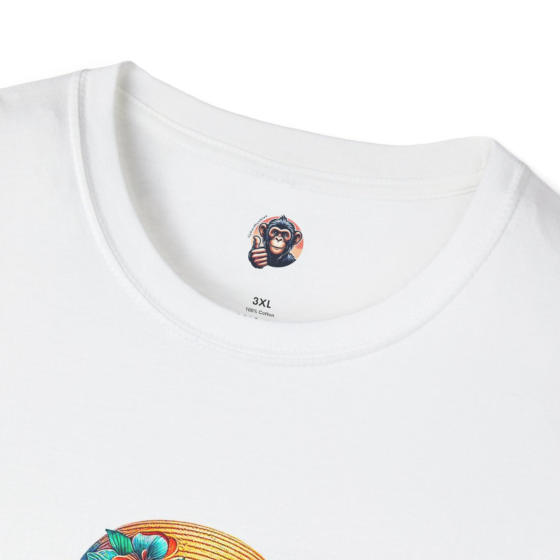 Capuchin Monkey beach surfer T-Shirt Printify