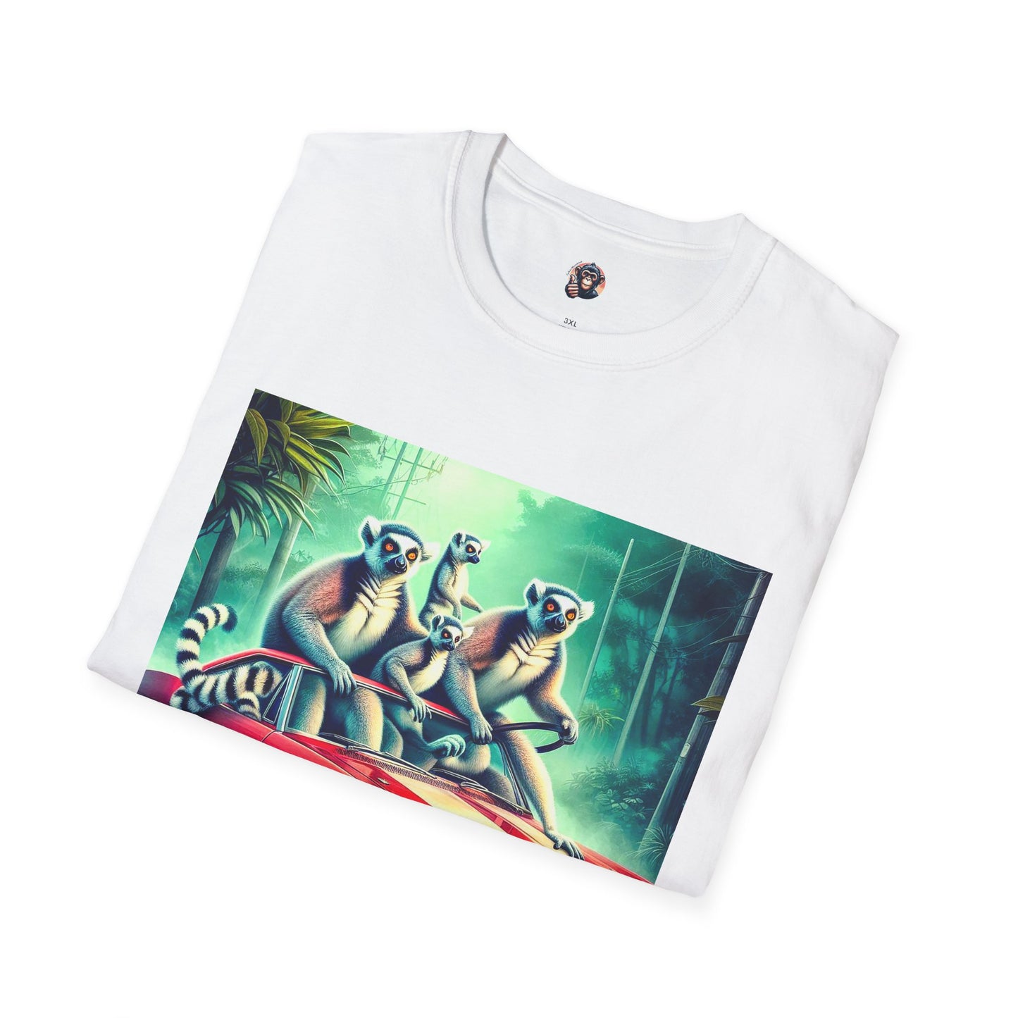 Wacky Lemurs crazy drivers T-Shirt Printify