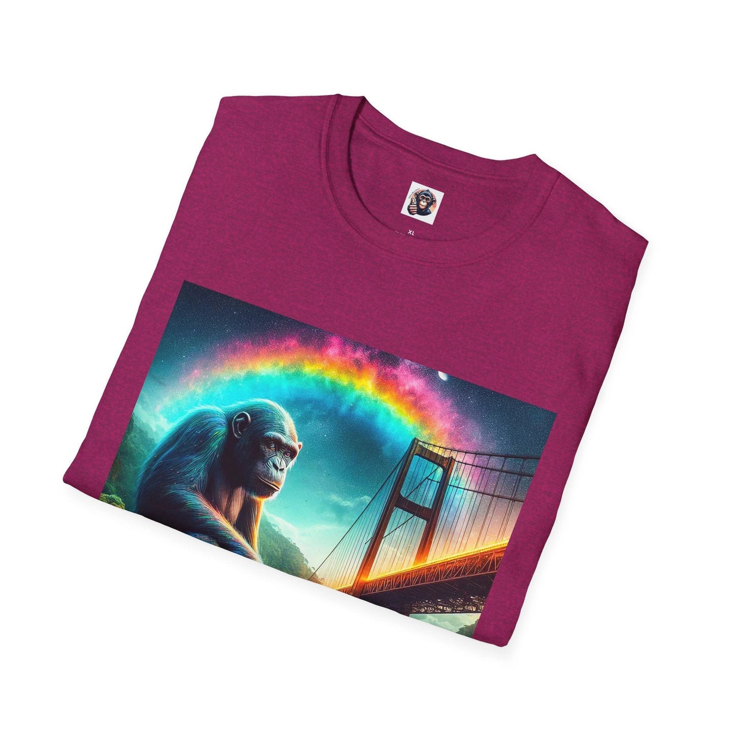 Bonobo rainbow bridge by Printify